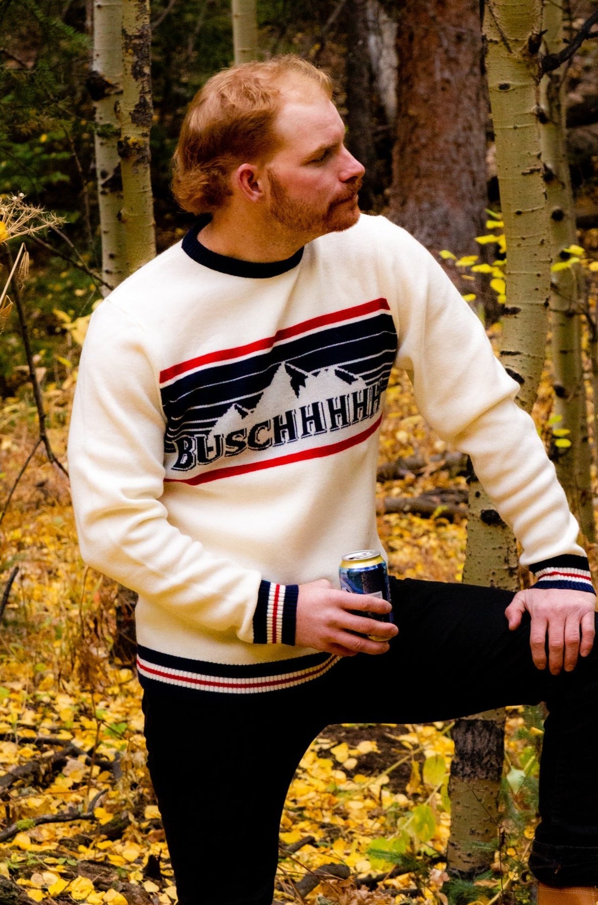  The Original Buschhhhh | Ugly Christmas Sweater