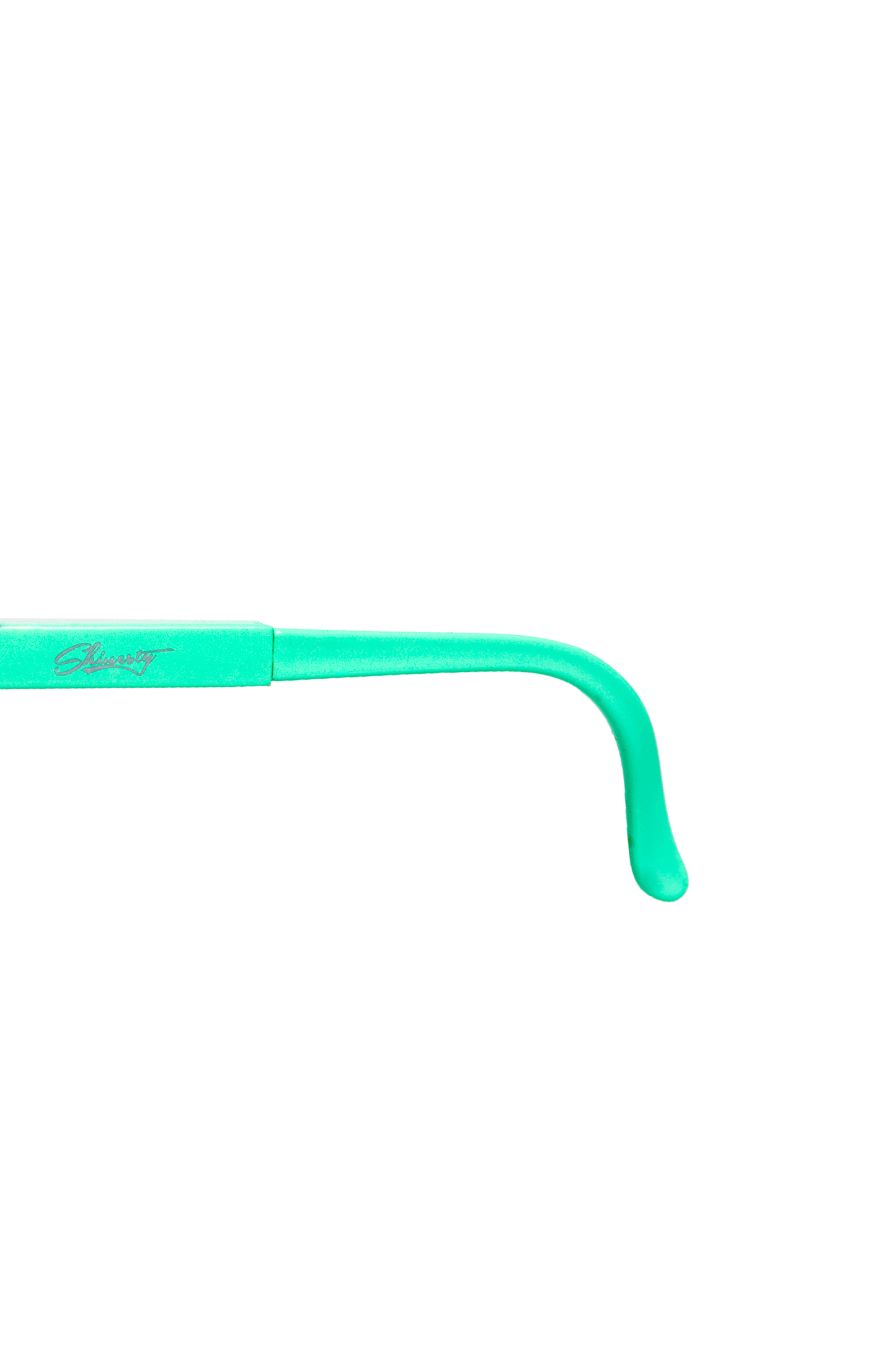  The Machos | White & Teal Mirrored Sunglasses