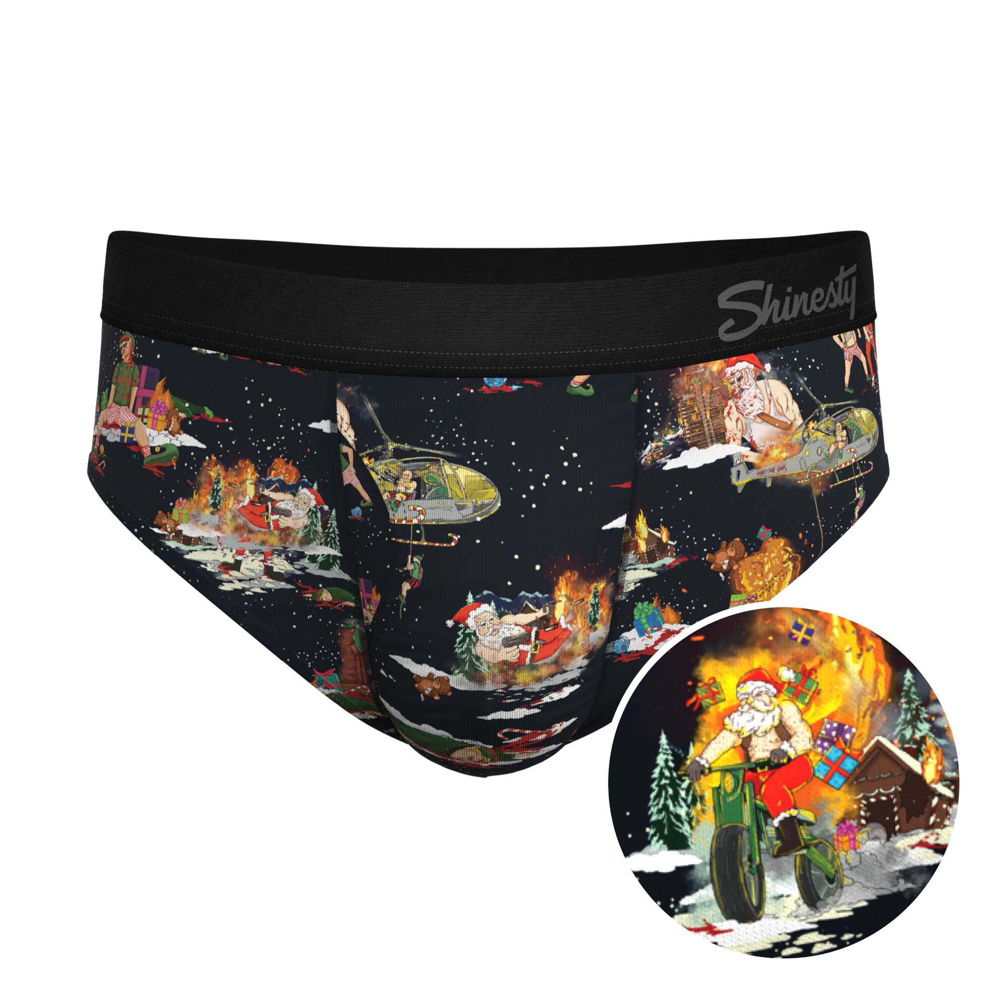  The 12 Slays Of Christmas | Christmas Scene Ball Hammock® Pouch Underwear Briefs