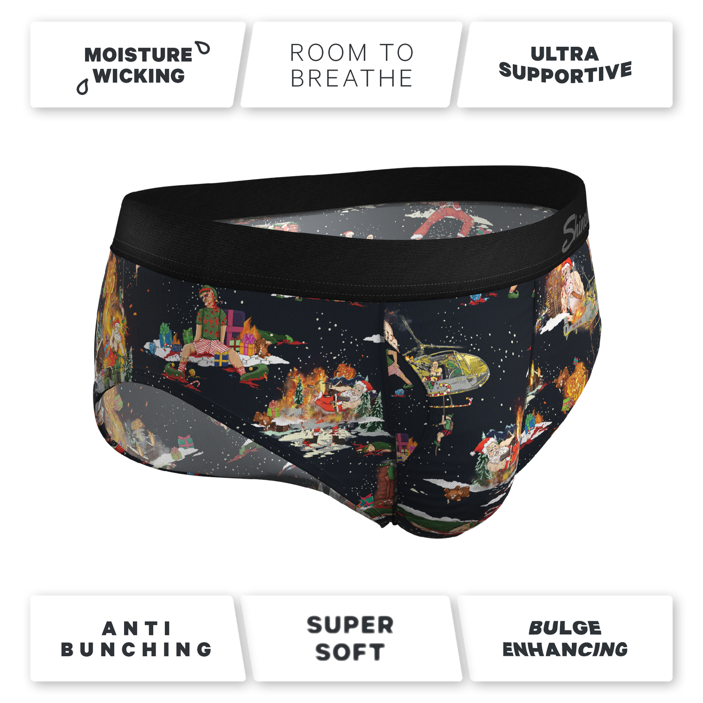  The 12 Slays Of Christmas | Christmas Scene Ball Hammock® Pouch Underwear Briefs