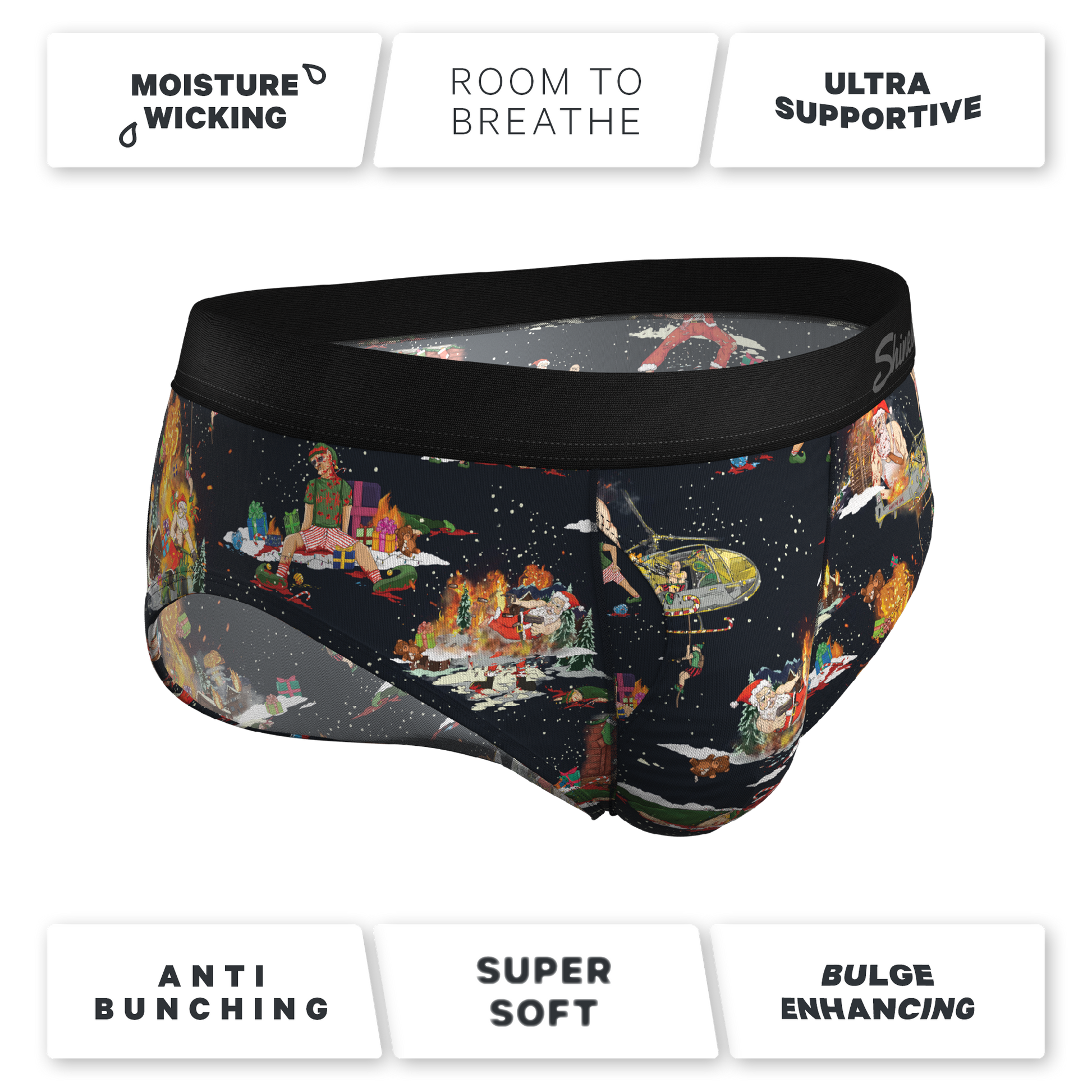  The 12 Slays Of Christmas | Christmas Scene Ball Hammock® Pouch Underwear Briefs