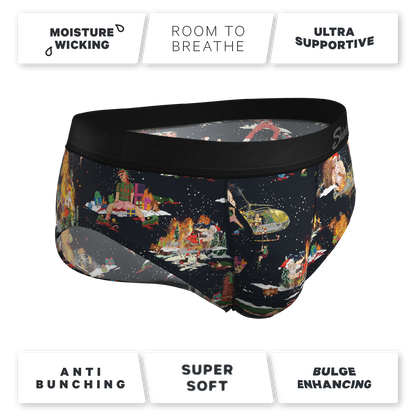  The 12 Slays Of Christmas | Christmas Scene Ball Hammock® Pouch Underwear Briefs