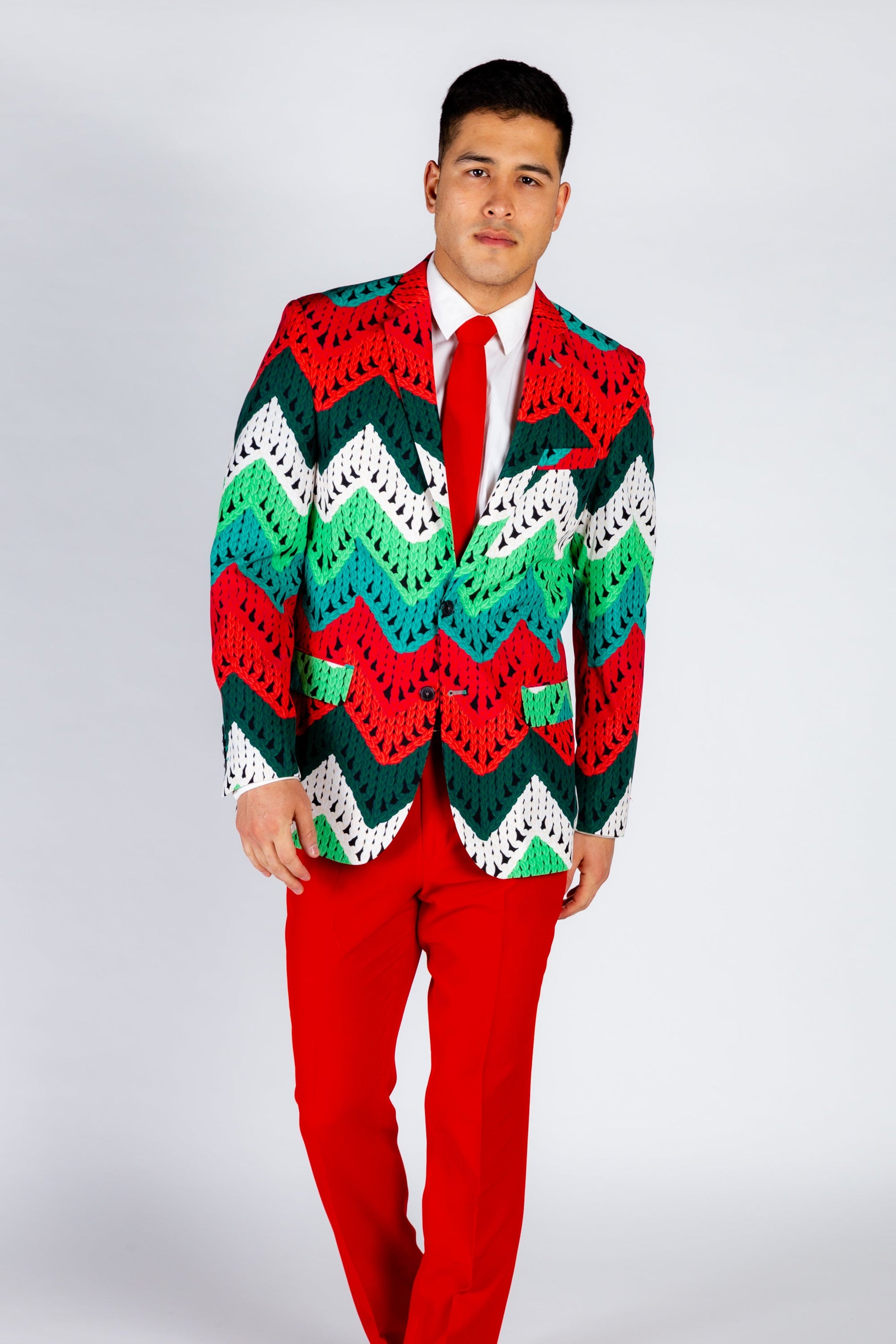  The Dapper Doily | Quilted Print Christmas Suit