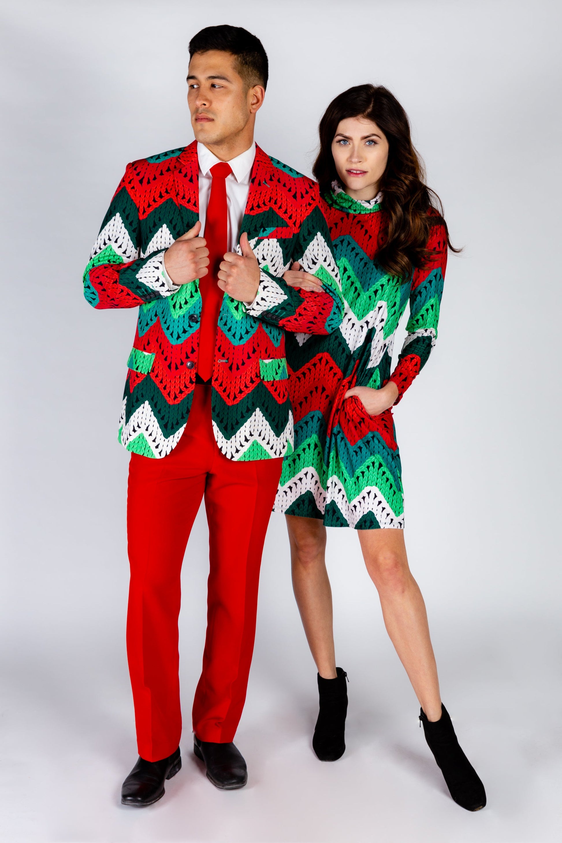  The Dapper Doily | Quilted Print Christmas Suit