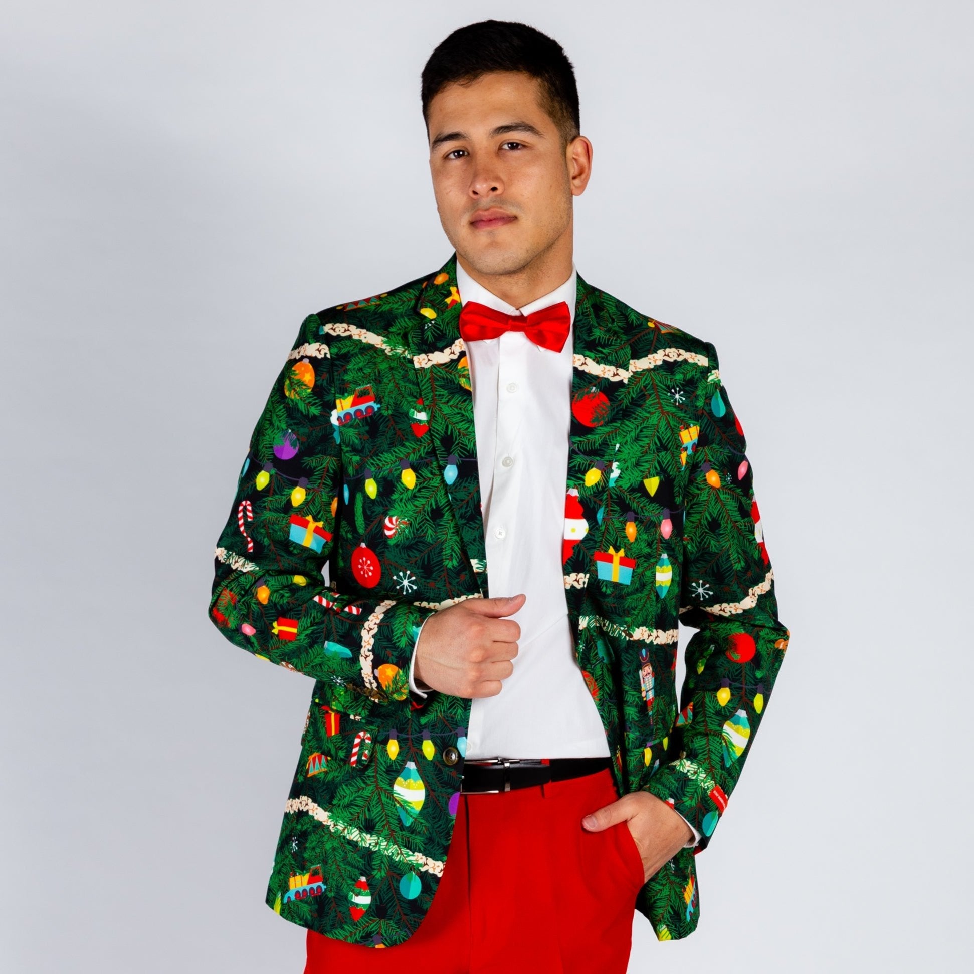  The Christmas Tree Camo | Mens Christmas Tree Print Suit