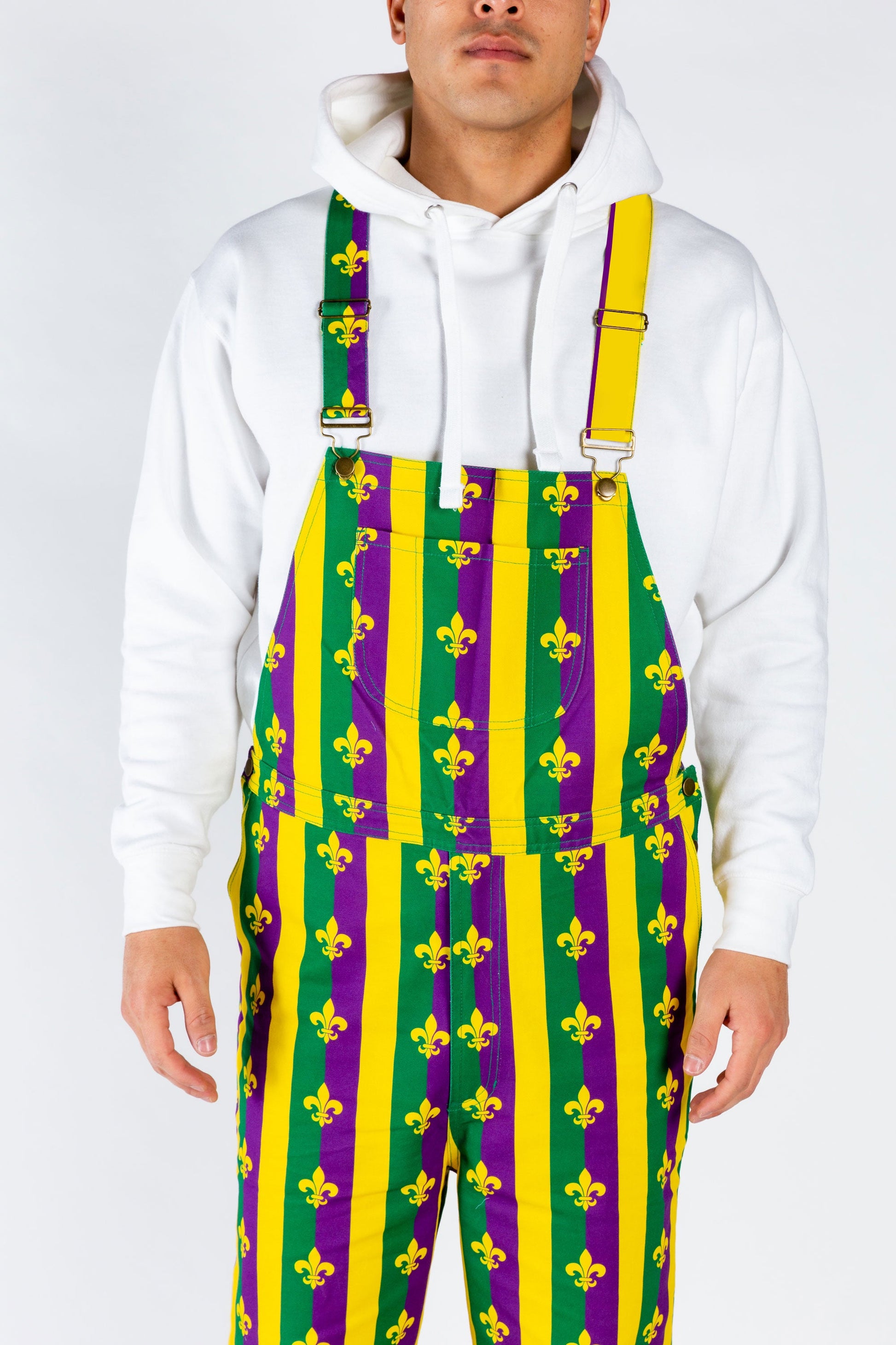  Beignets For Breakfast | Mardi Gras Overalls