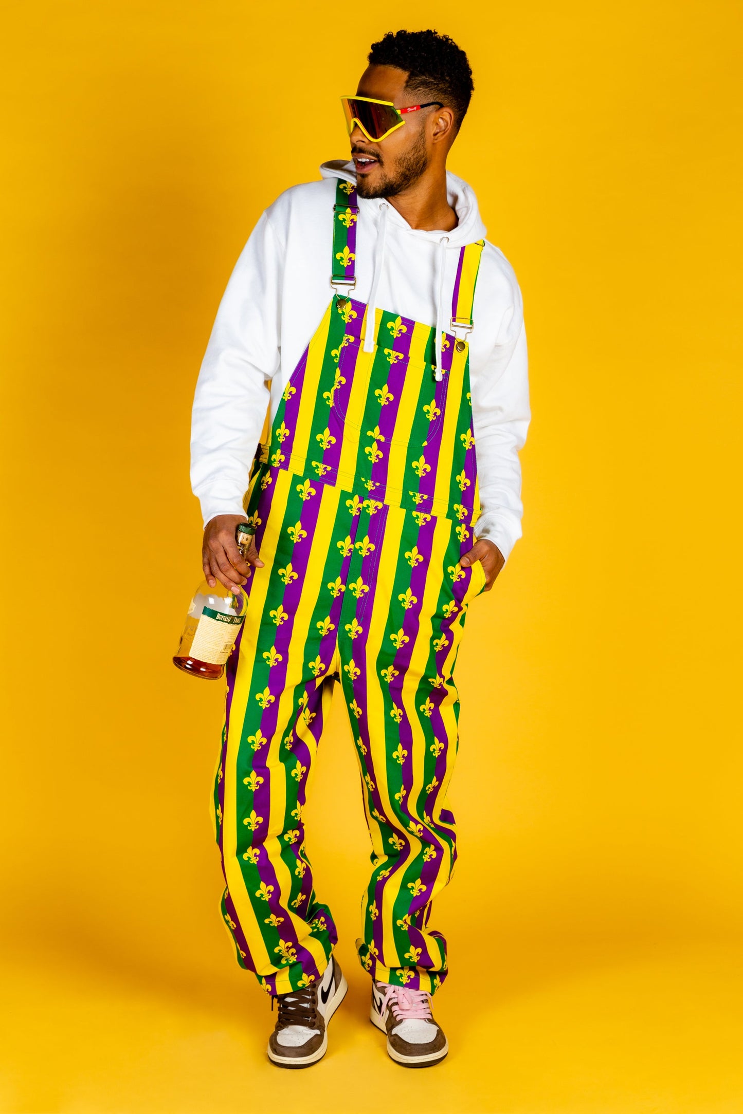  Beignets For Breakfast | Mardi Gras Overalls