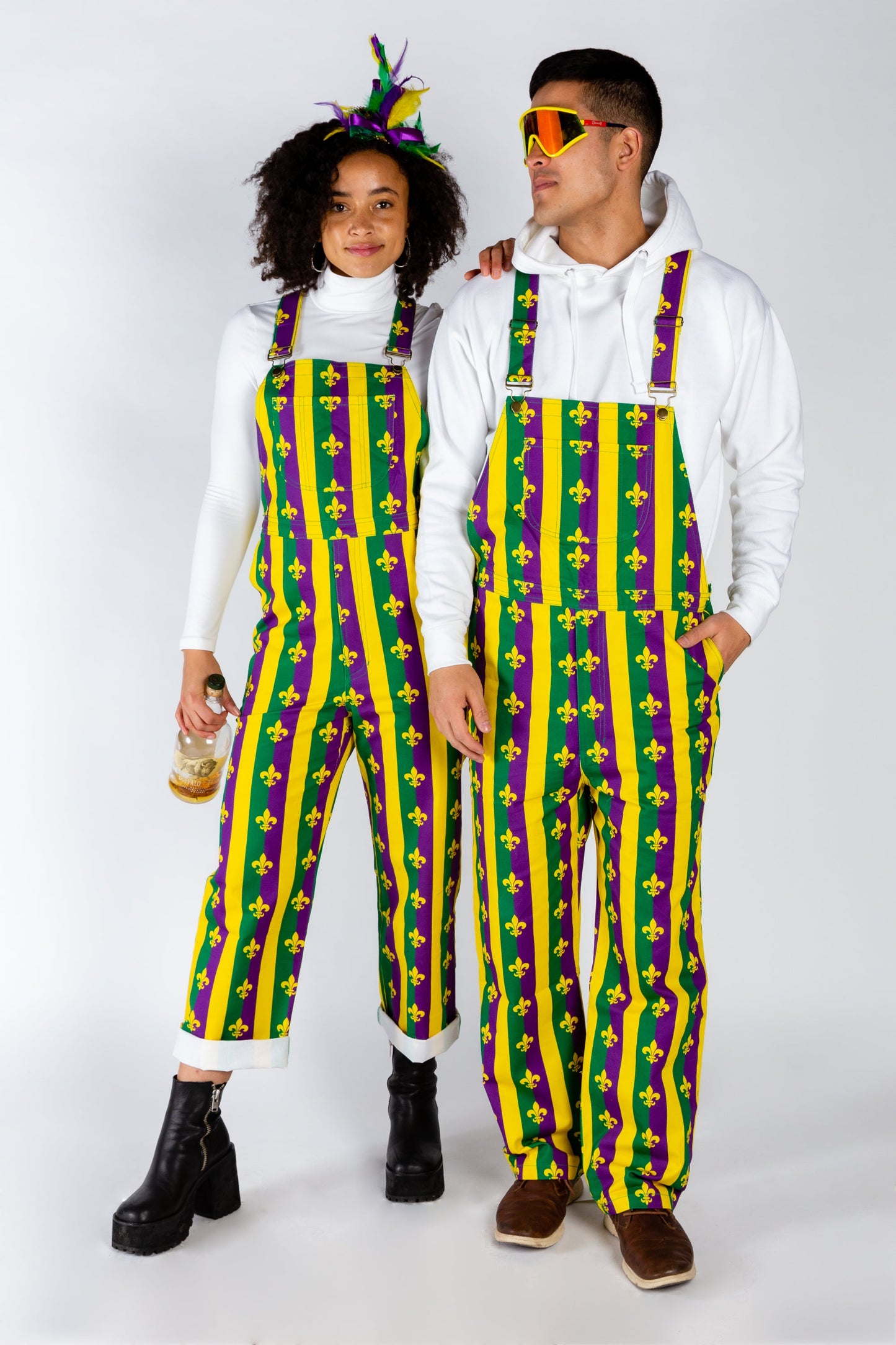  Beignets For Breakfast | Mardi Gras Overalls