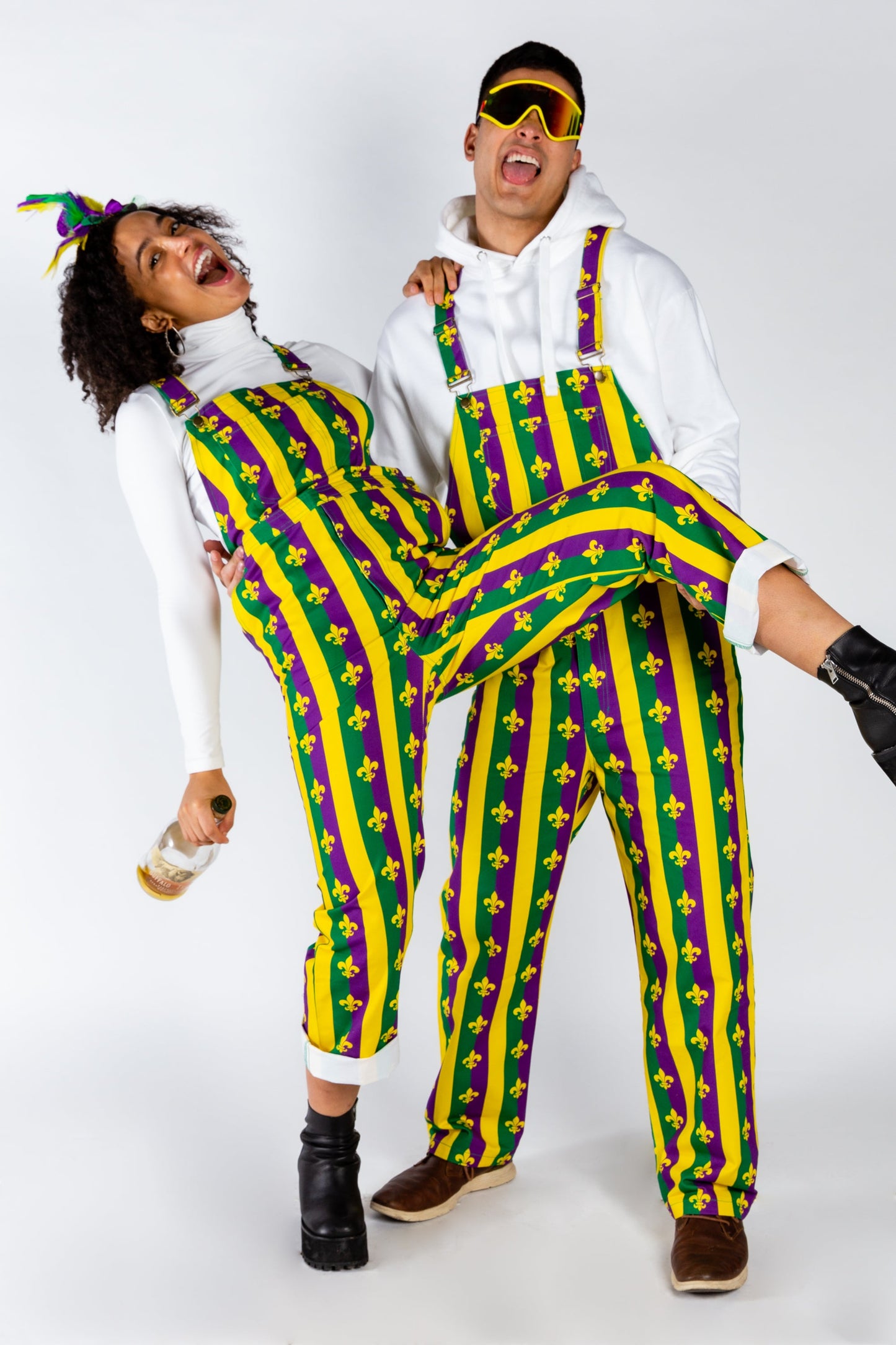  Beignets For Breakfast | Mardi Gras Overalls