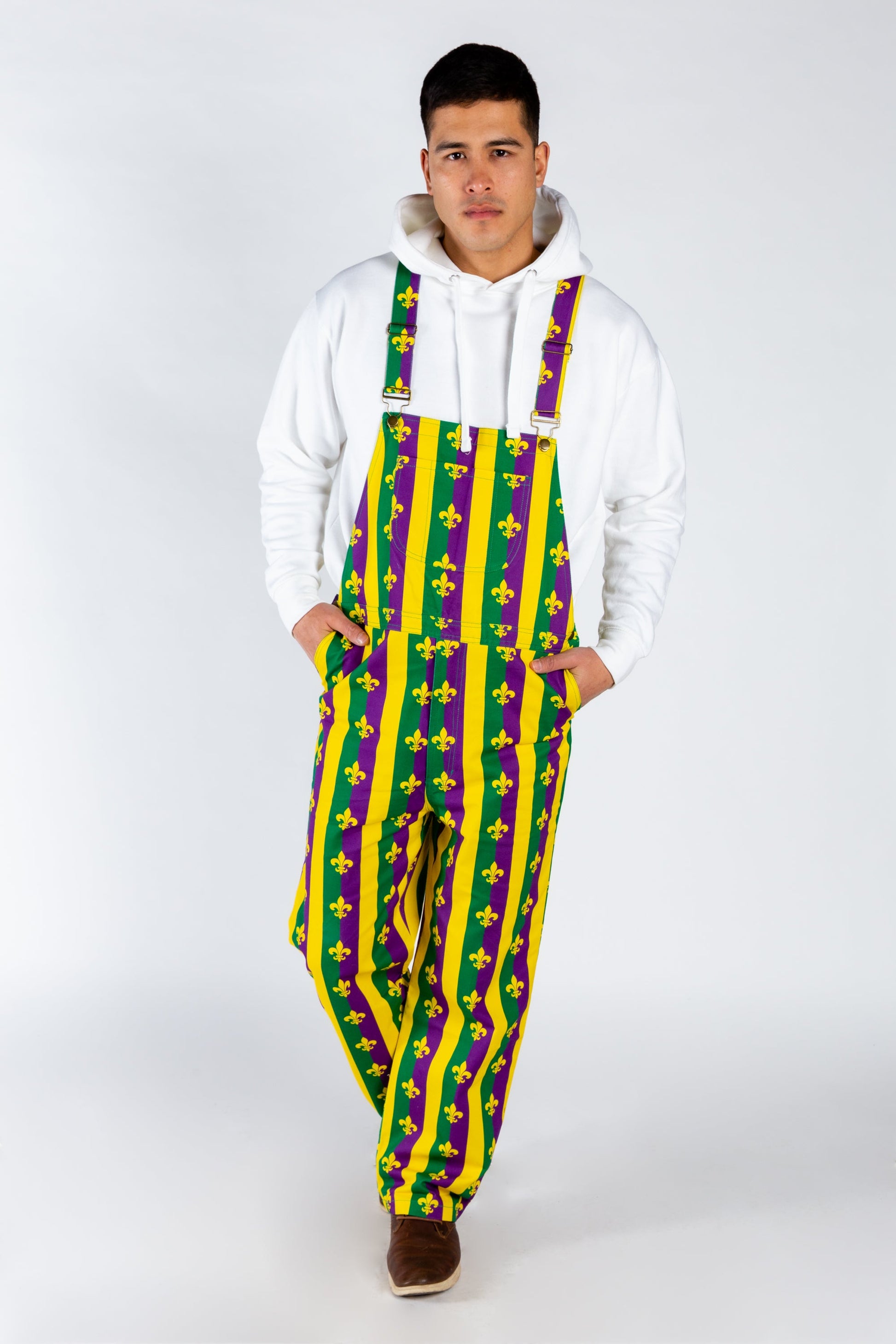  Beignets For Breakfast | Mardi Gras Overalls