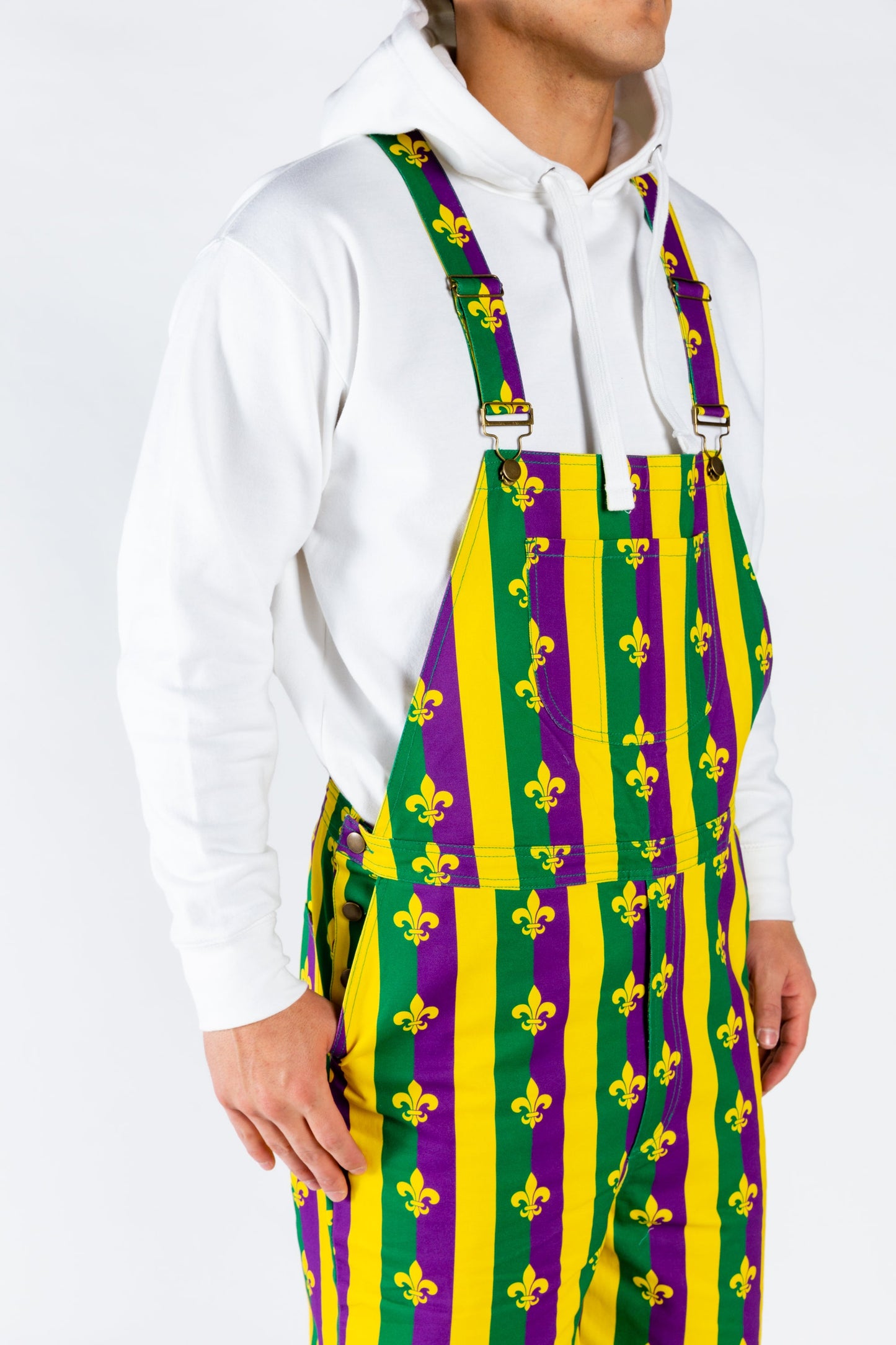  Beignets For Breakfast | Mardi Gras Overalls