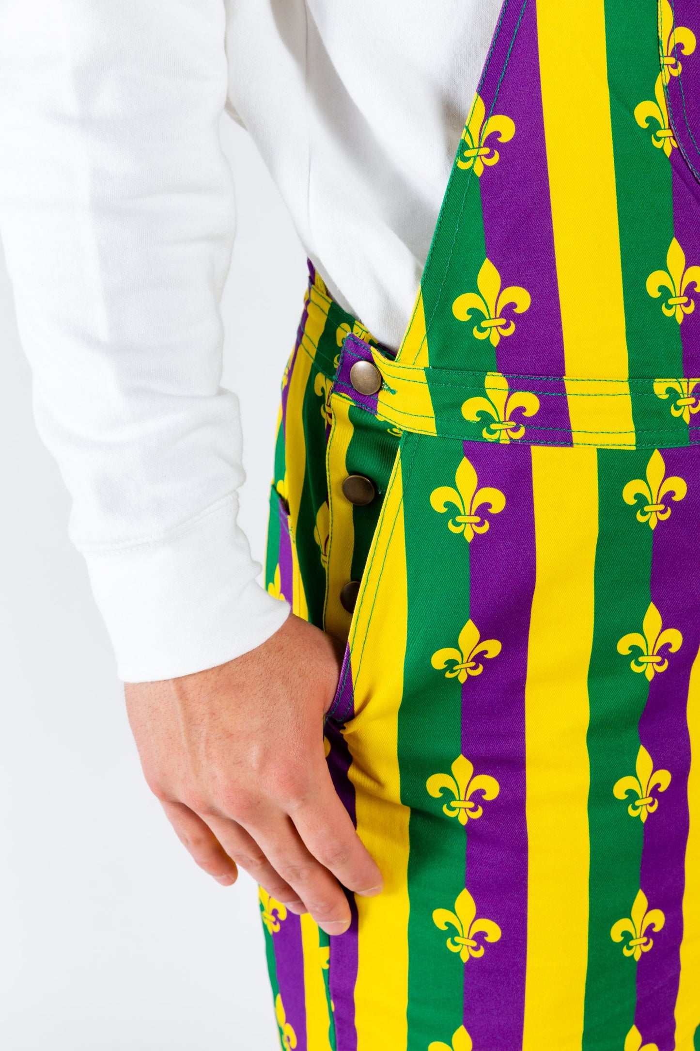  Beignets For Breakfast | Mardi Gras Overalls