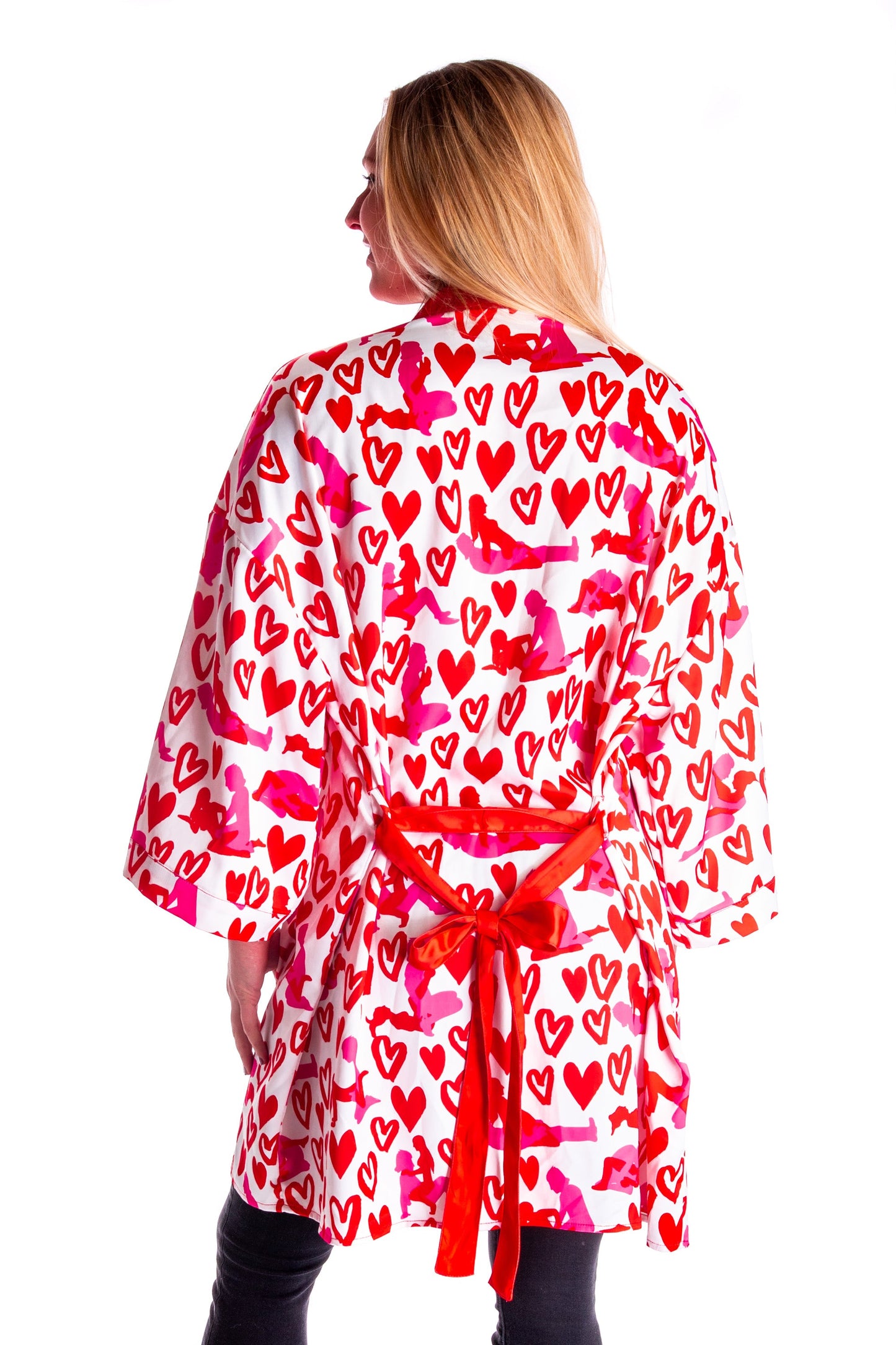  The Hot-Blooded Handbook | Ladies Valentine's Day Unisex Party Kimono