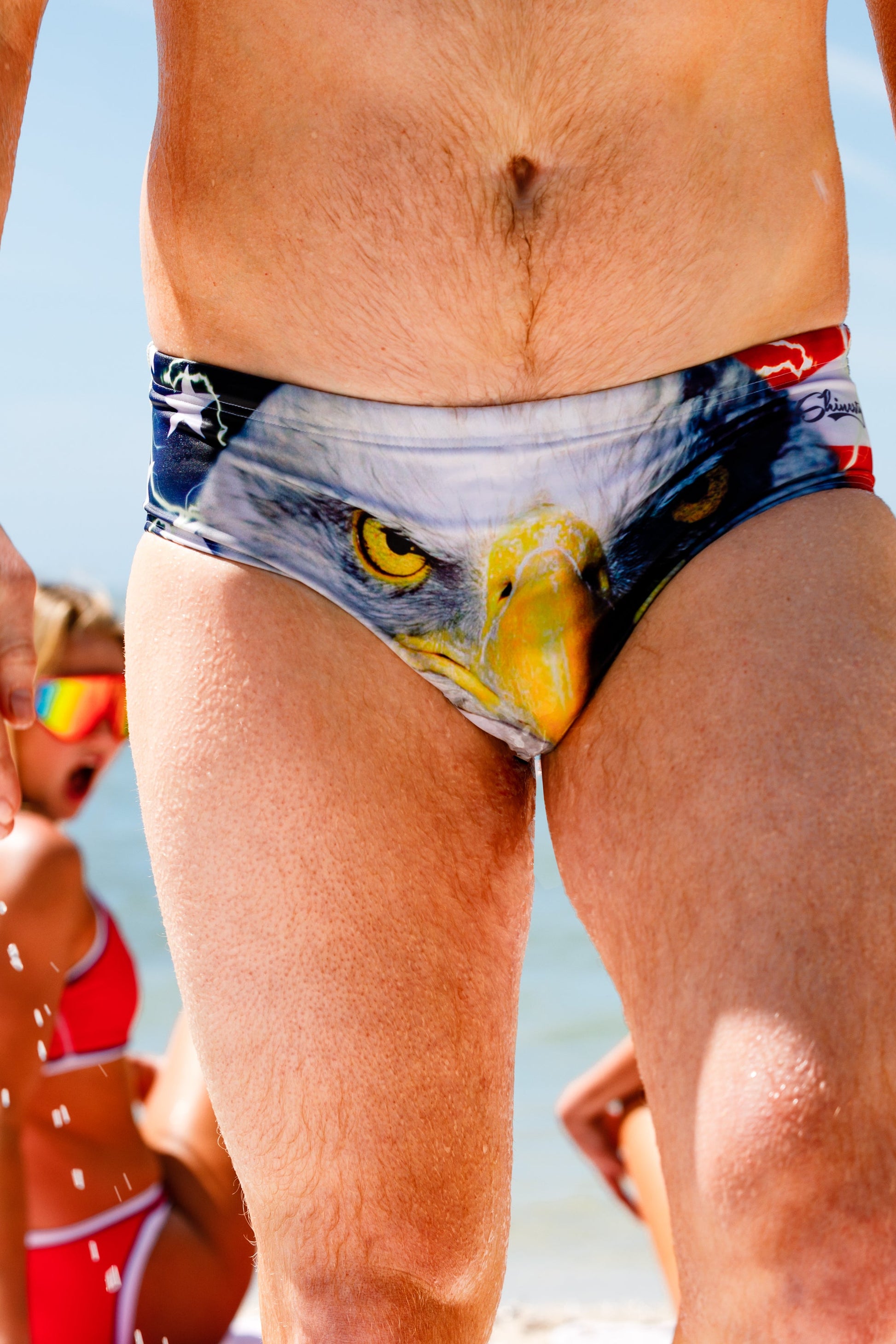  The Deciders | American Flag Eagle Swim Brief
