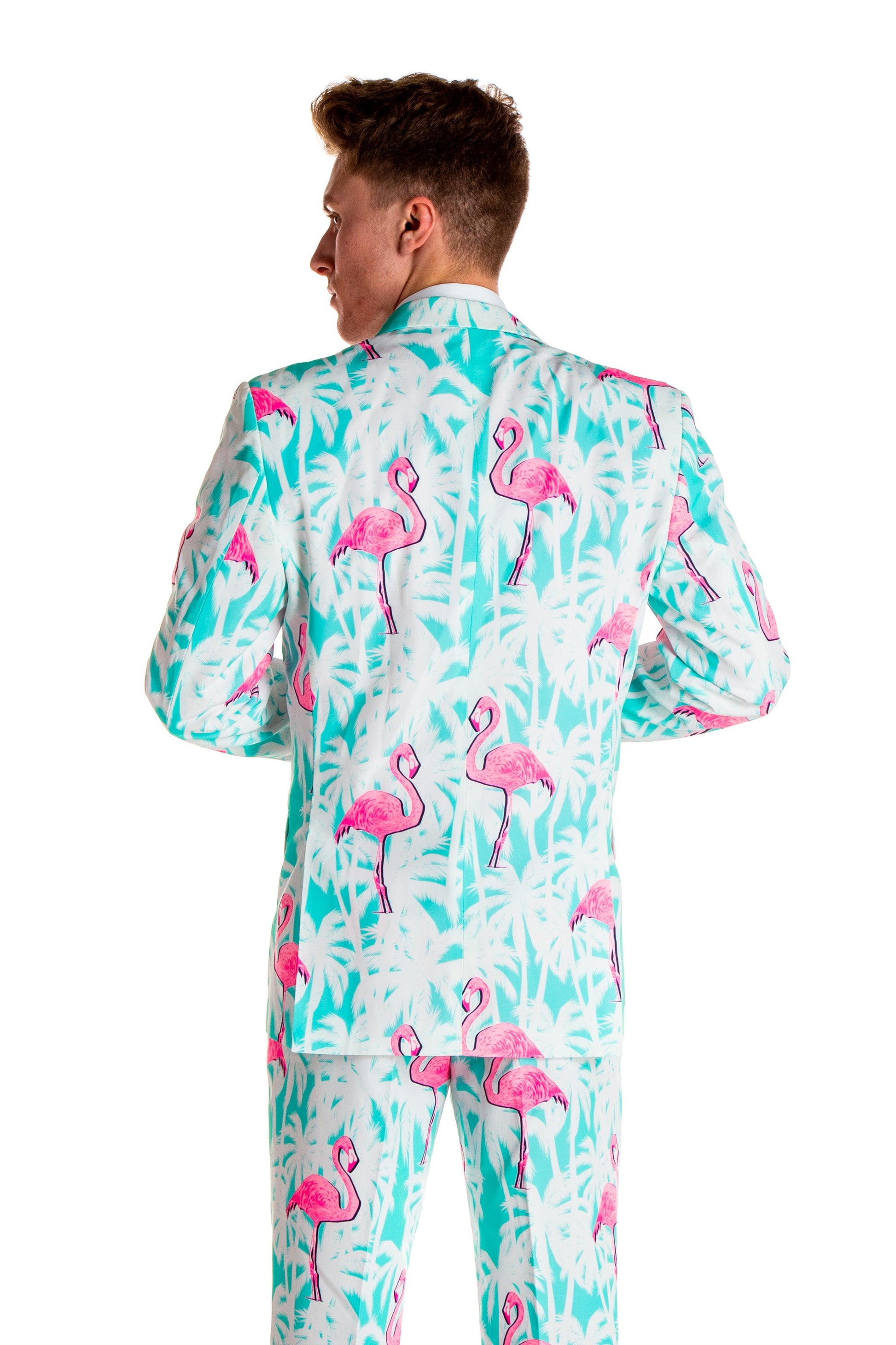  El Flamenco | Tropical Flamingo Print Suit