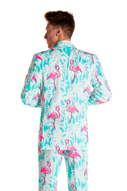  El Flamenco | Tropical Flamingo Print Suit