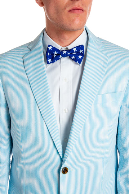  The Baby Azul | Blue USA Seersucker Suit