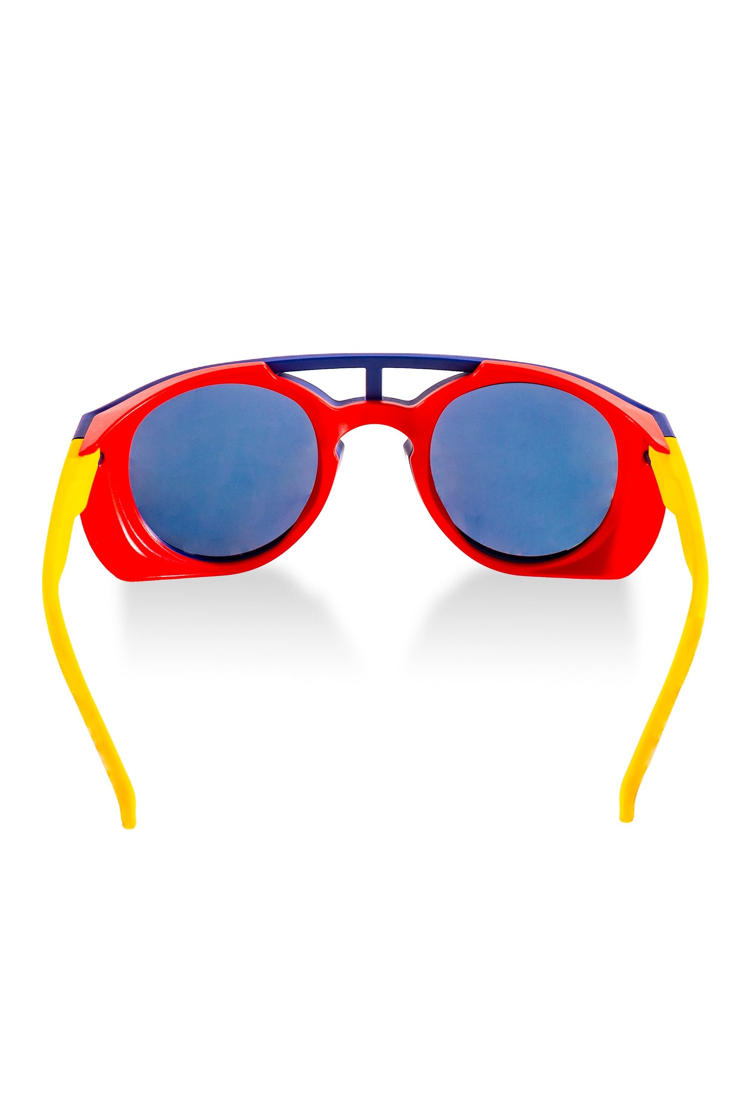  The Sun Cafe | Navy And Yellow Glacier Sunglasses