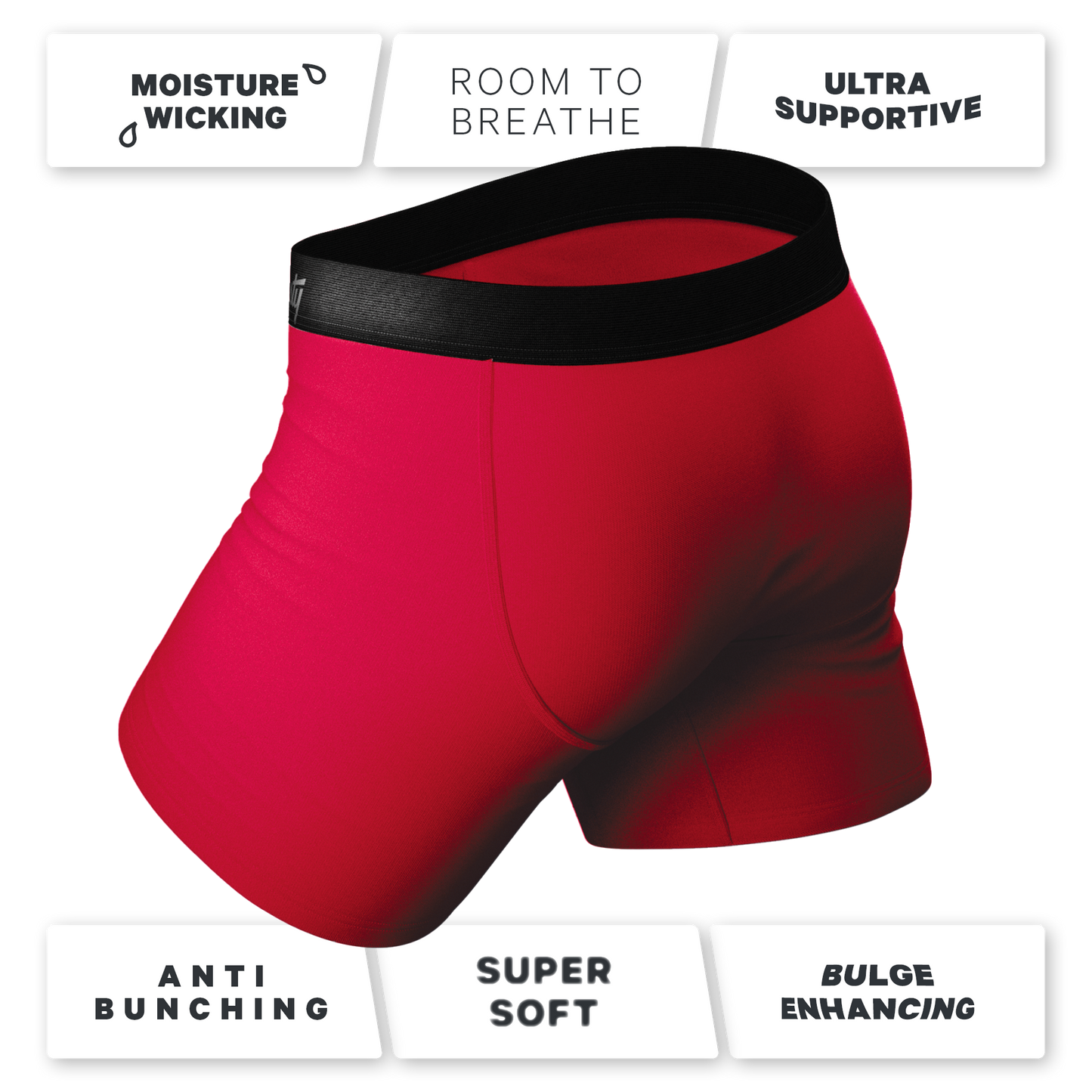  The 3 Legged Race | Solid Ball Hammock® Pouch Underwear With Fly 3 Pack