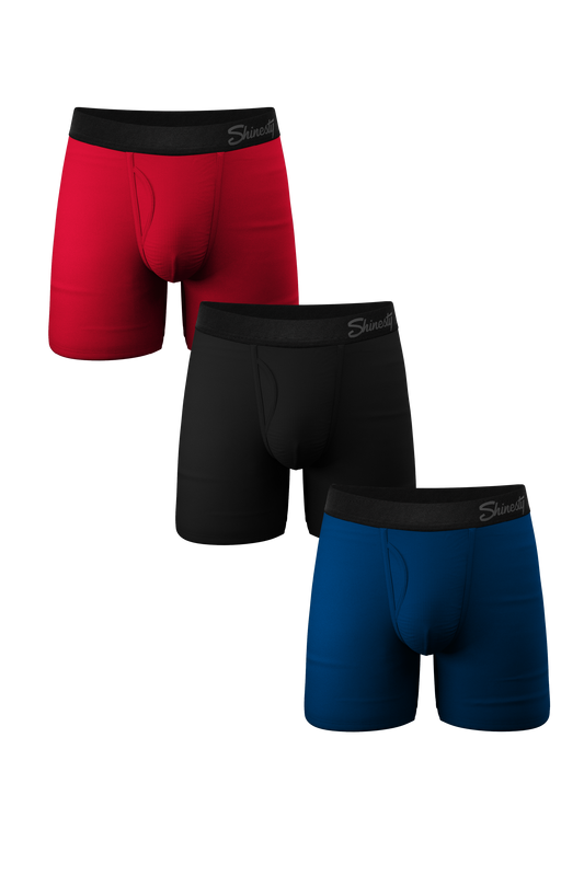  The 3 Legged Race | Solid Ball Hammock® Pouch Underwear With Fly 3 Pack