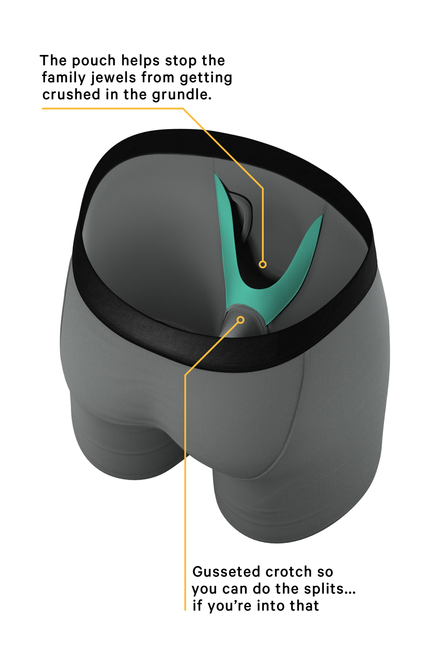  The 3rd Leg | Elephant Long Leg Ball Hammock® Pouch Boxers With Fly
