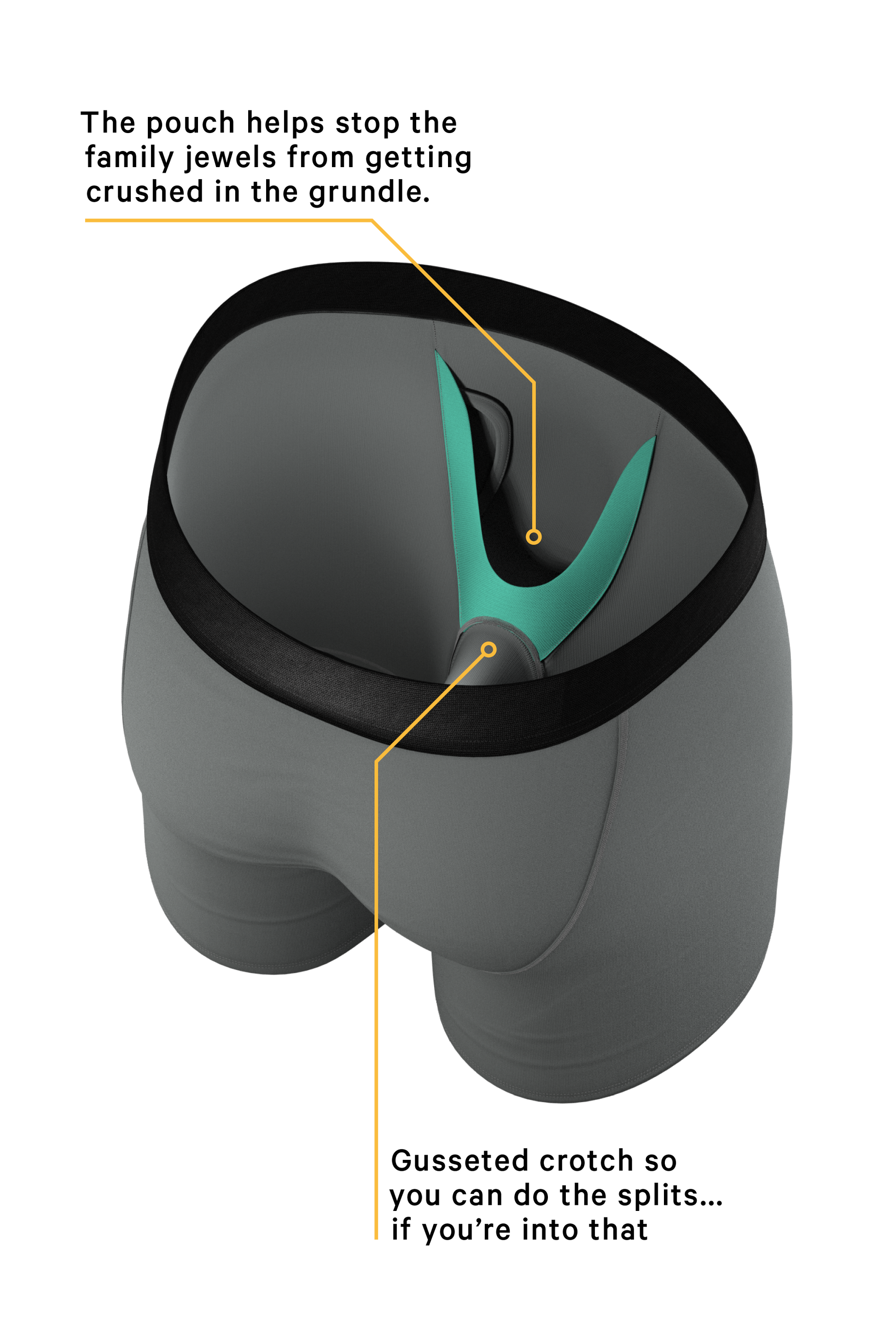  The 3rd Leg | Elephant Long Leg Ball Hammock® Pouch Boxers With Fly