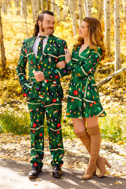  The Christmas Tree Camo | Mens Christmas Tree Print Suit