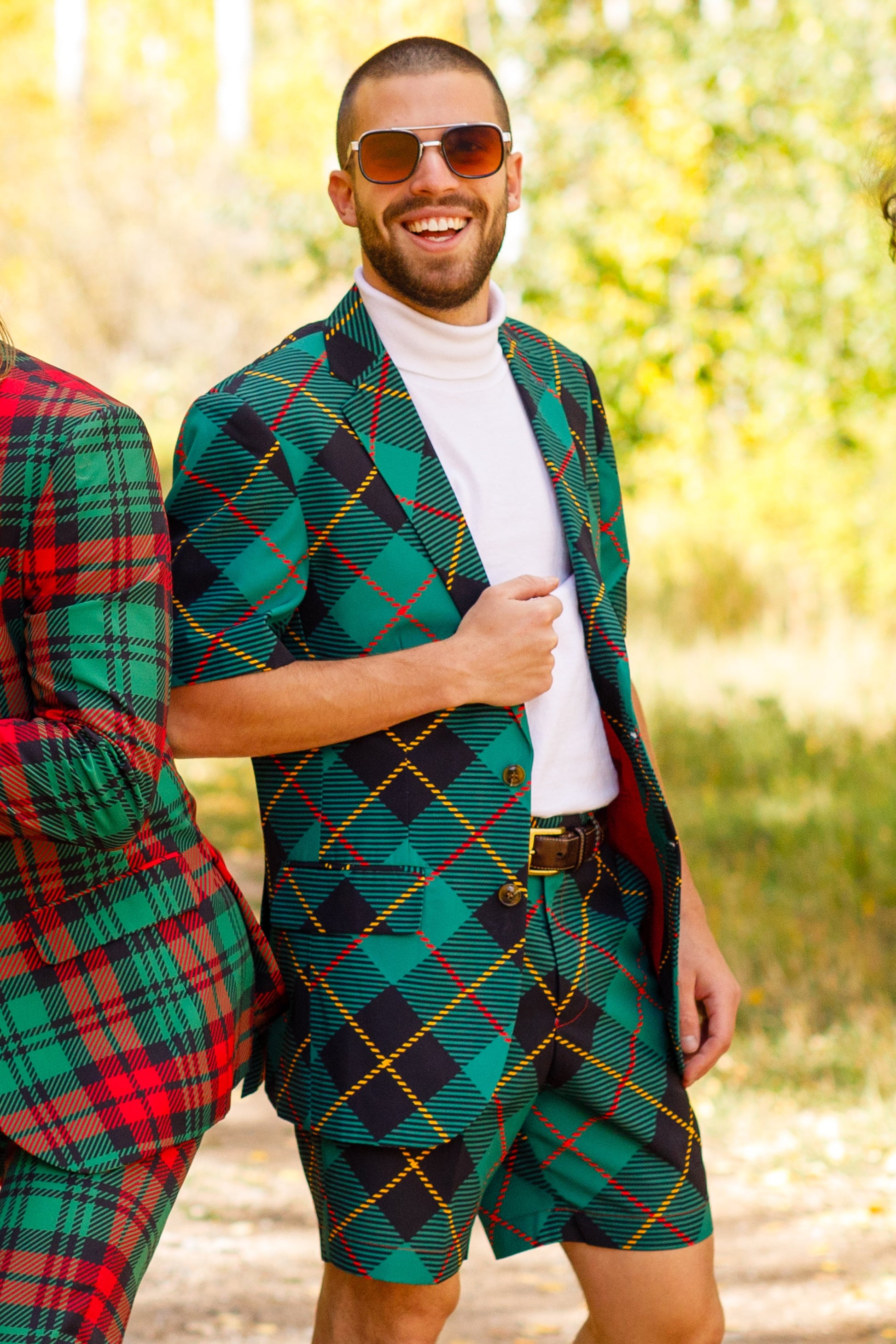  The Short Dangerfield | Plaid Short Party Suit