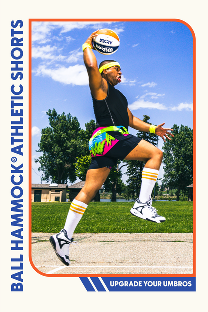  The Cherry Slushy | Neon Retro Ball Hammock® 5 Inch Athletic Shorts
