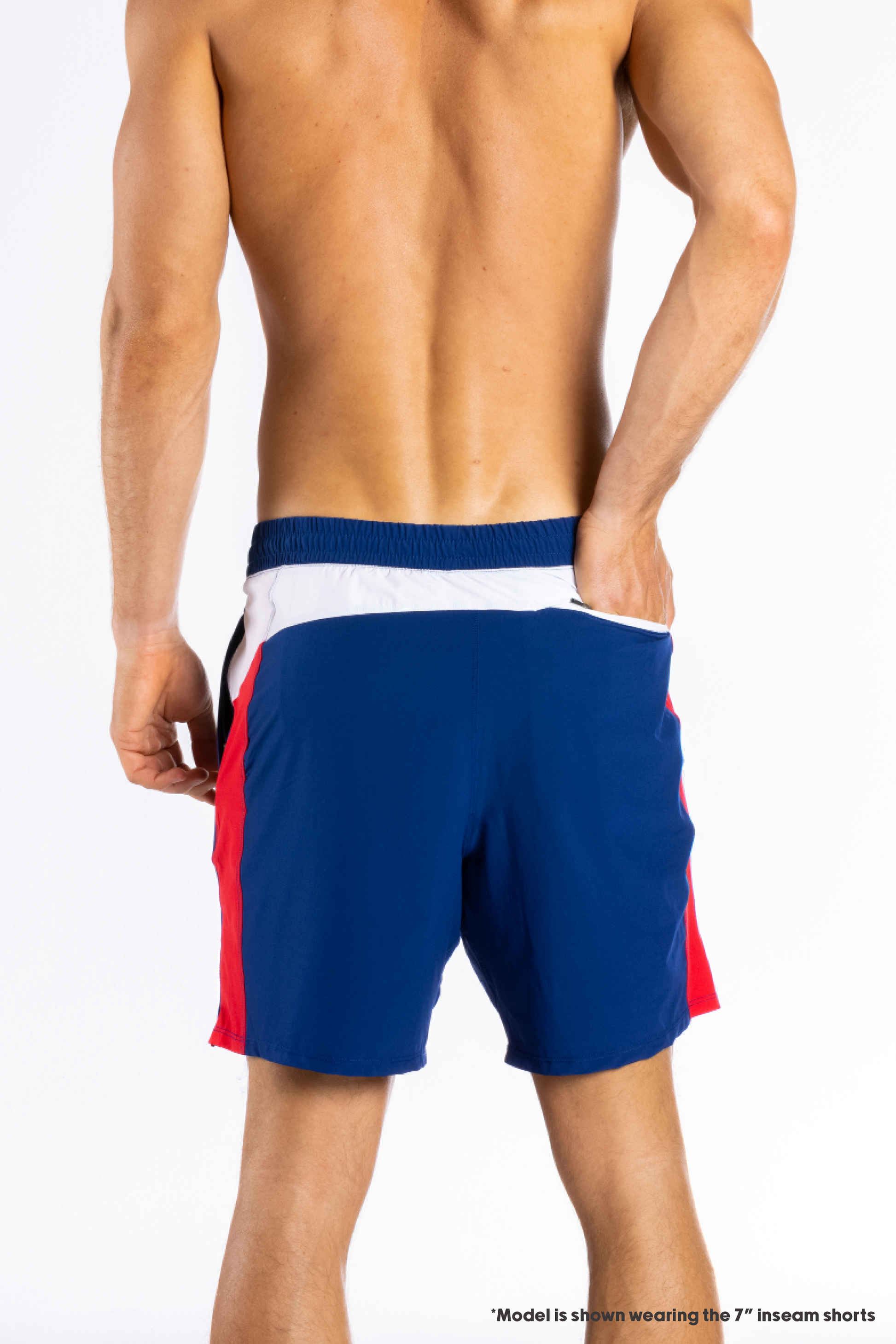  The Double Duty | American Flag Ball Hammock® 7 Inch Athletic Shorts