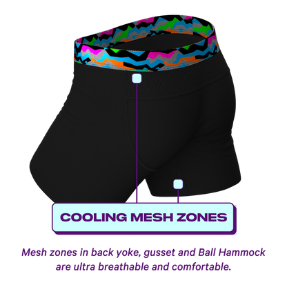  The 80s Called | Black And Neon ParadICE™ Cooling Ball Hammock® Pouch Underwear