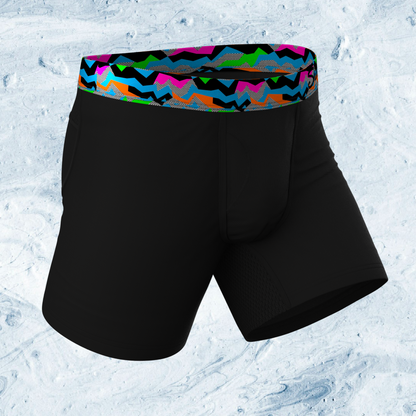  The 80s Called | Black And Neon ParadICE™ Cooling Ball Hammock® Pouch Underwear