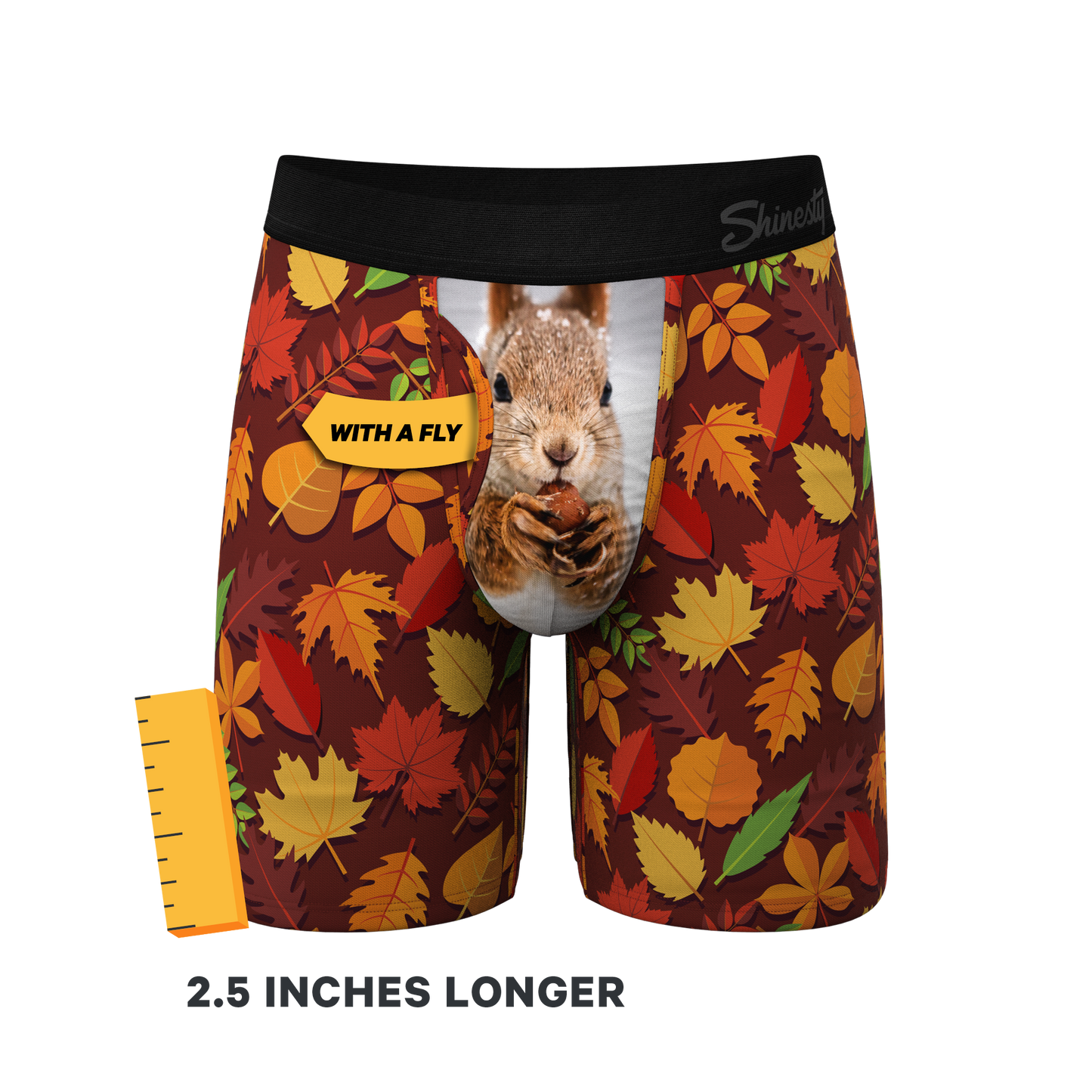  The Acorn Hoard | Squirrel Long Leg Ball Hammock® Pouch Underwear With Fly