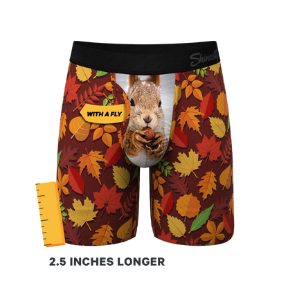  The Acorn Hoard | Squirrel Long Leg Ball Hammock® Pouch Underwear With Fly