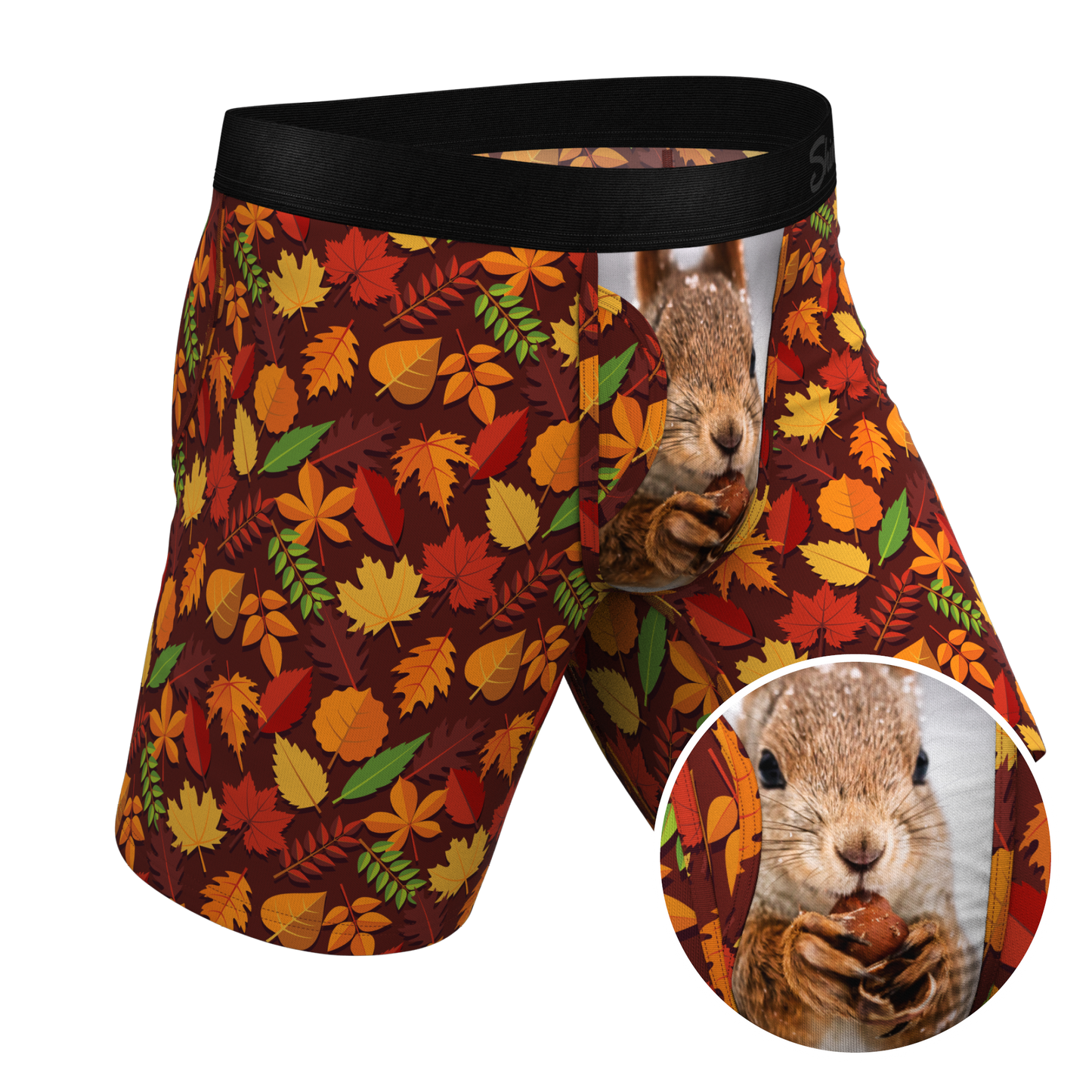  The Acorn Hoard | Squirrel Long Leg Ball Hammock® Pouch Underwear With Fly