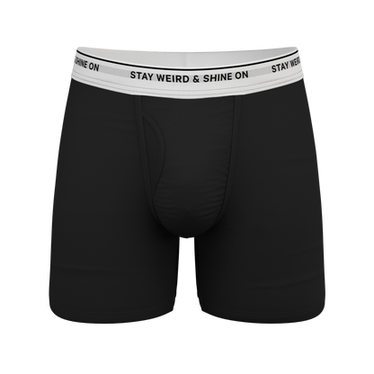 The Anthem | Black Shinesty Ball Hammock® Pouch Underwear With Fly
