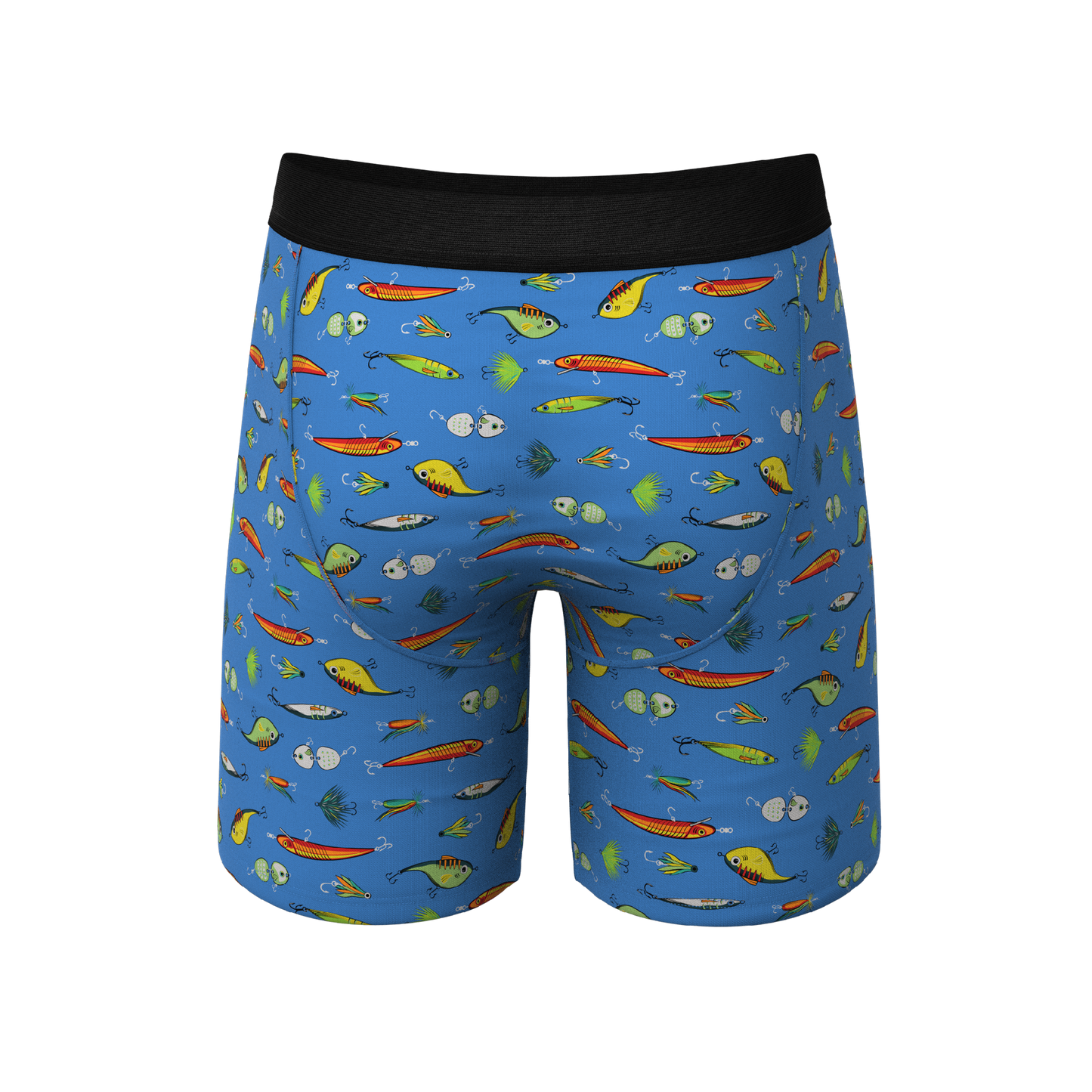 The Bait And Tackle | Bass Long Leg Ball Hammock® Pouch Underwear With Fly