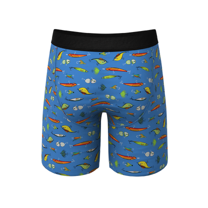  The Bait And Tackle | Bass Long Leg Ball Hammock® Pouch Underwear With Fly