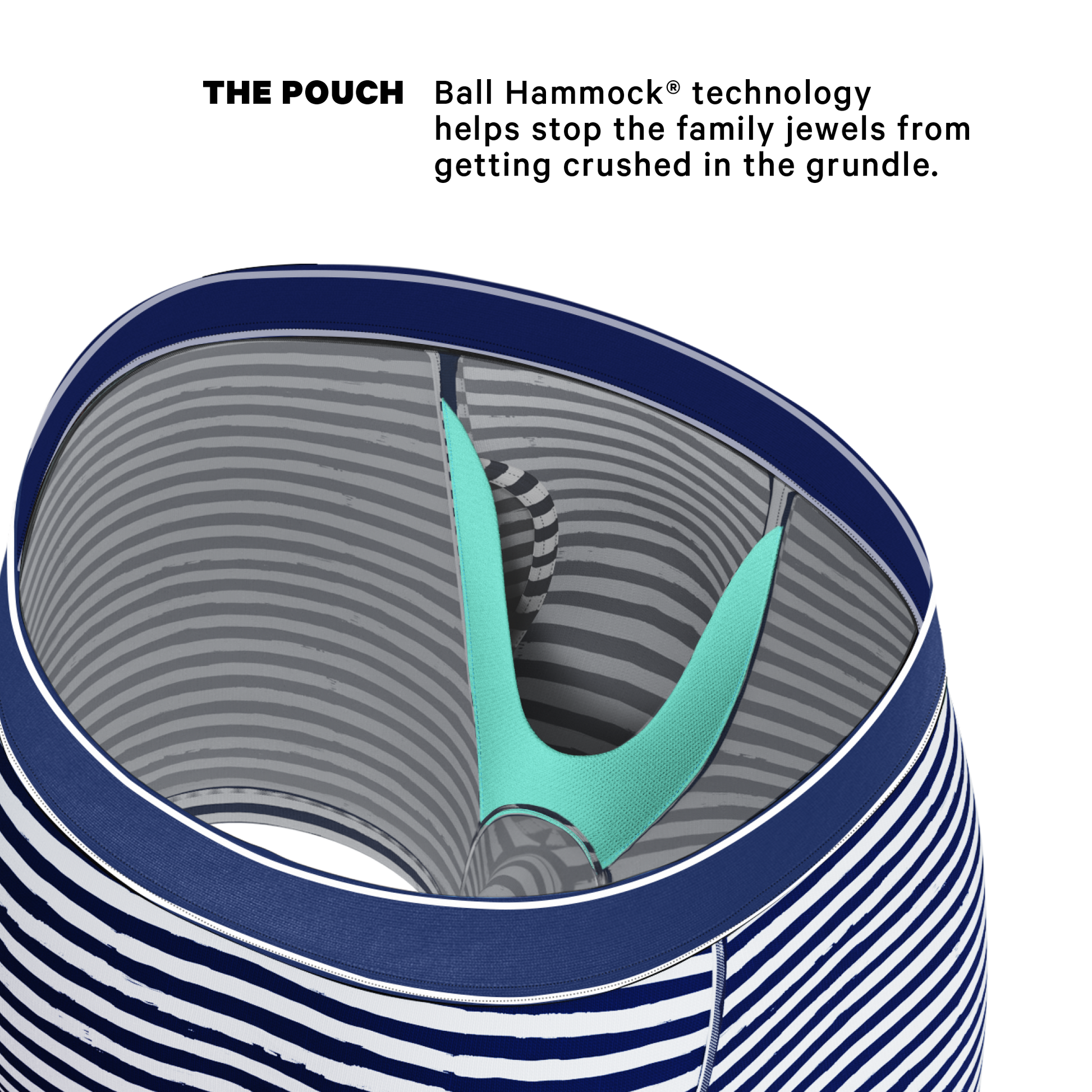  The Sailor | Nautical Stripe Ball Hammock® Pouch Underwear With Fly