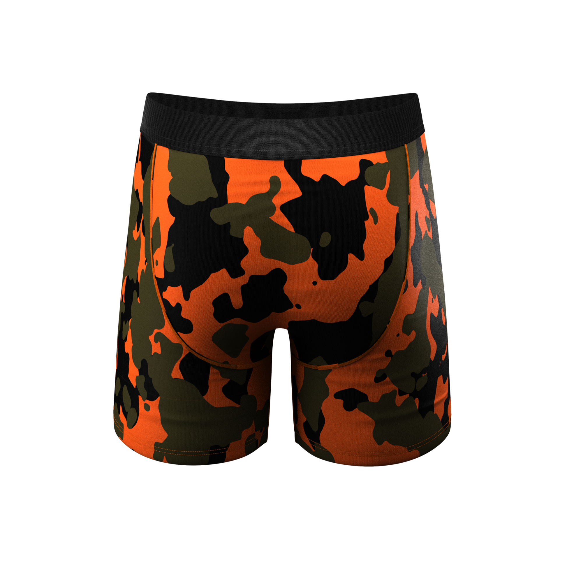  The Bambi Bunchers | Orange Camo Deer Ball Hammock® Pouch Underwear