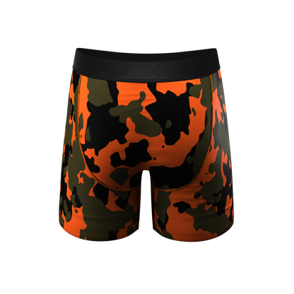  The Bambi Bunchers | Orange Camo Deer Ball Hammock® Pouch Underwear