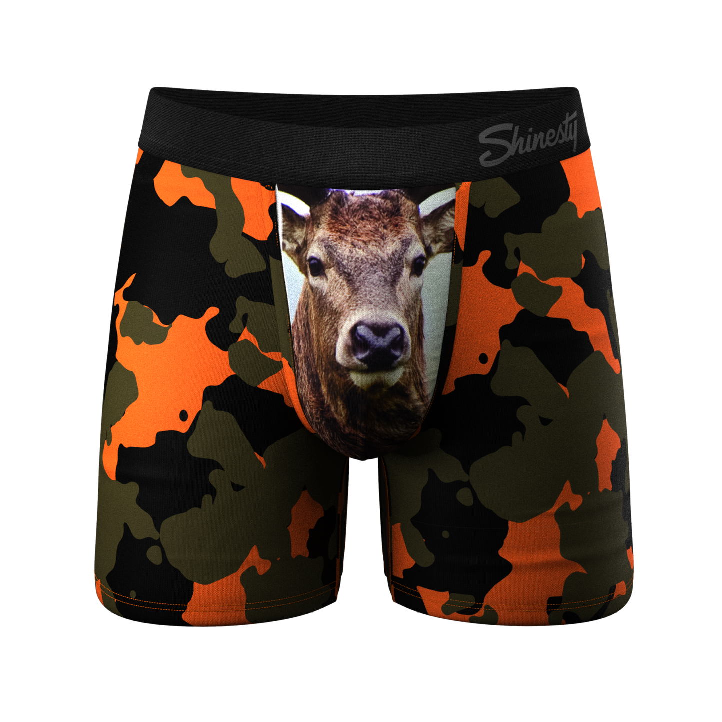  The Bambi Bunchers | Orange Camo Deer Ball Hammock® Pouch Underwear