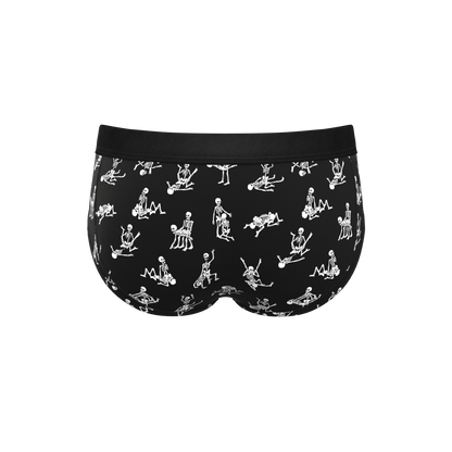  The Bare Back Bones | Glow In The Dark Skeletons Ball Hammock® Pouch Underwear Briefs