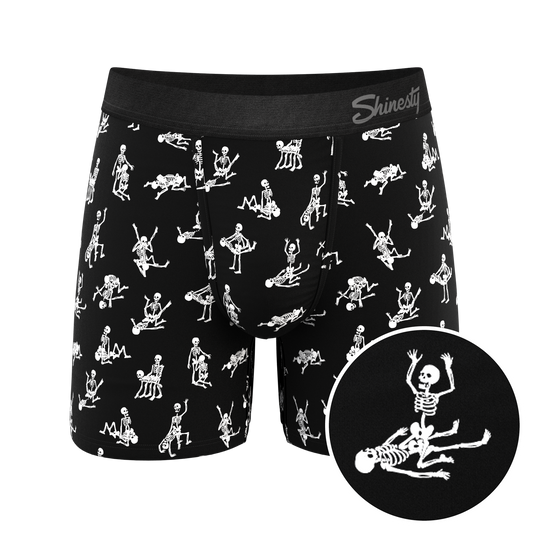  The Bare Back Bones | Glow In The Dark Skeletons Ball Hammock® Pouch Underwear