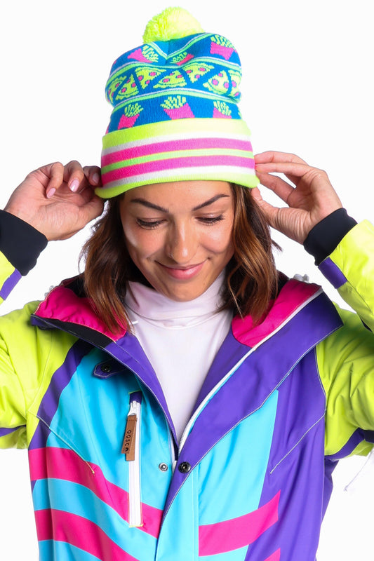  The Ski School | Pizza And French Fry Ski Beanie
