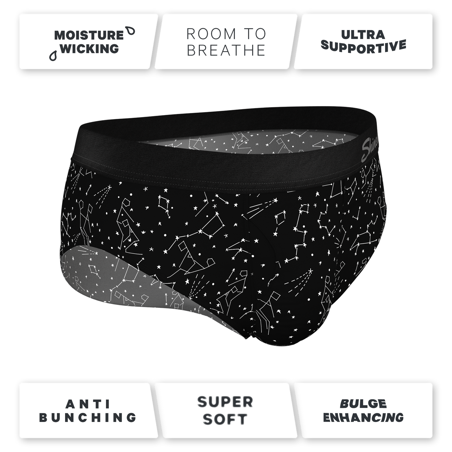  The Big Bang | Glow In The Dark Constellations Ball Hammock® Pouch Underwear Briefs
