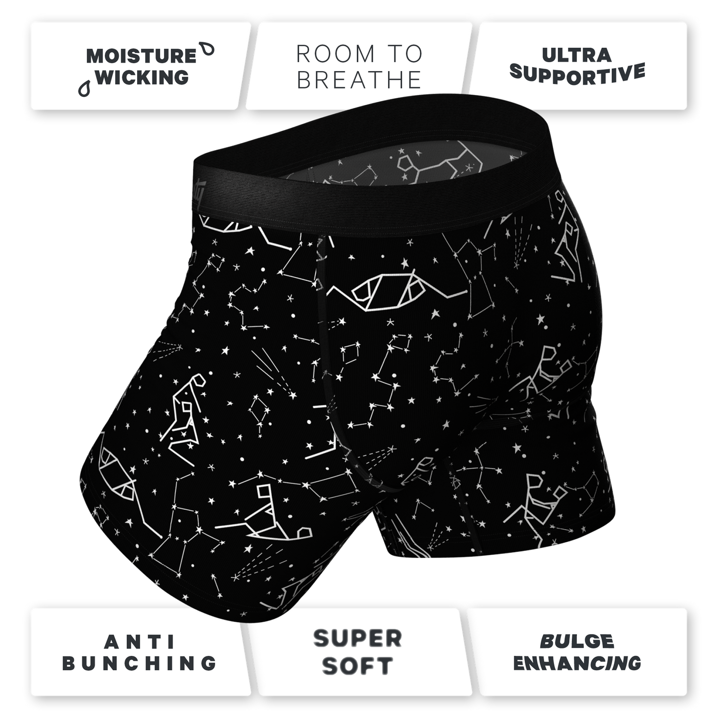  The Big Bang | Glow In The Dark Constellation Ball Hammock® Pouch Underwear