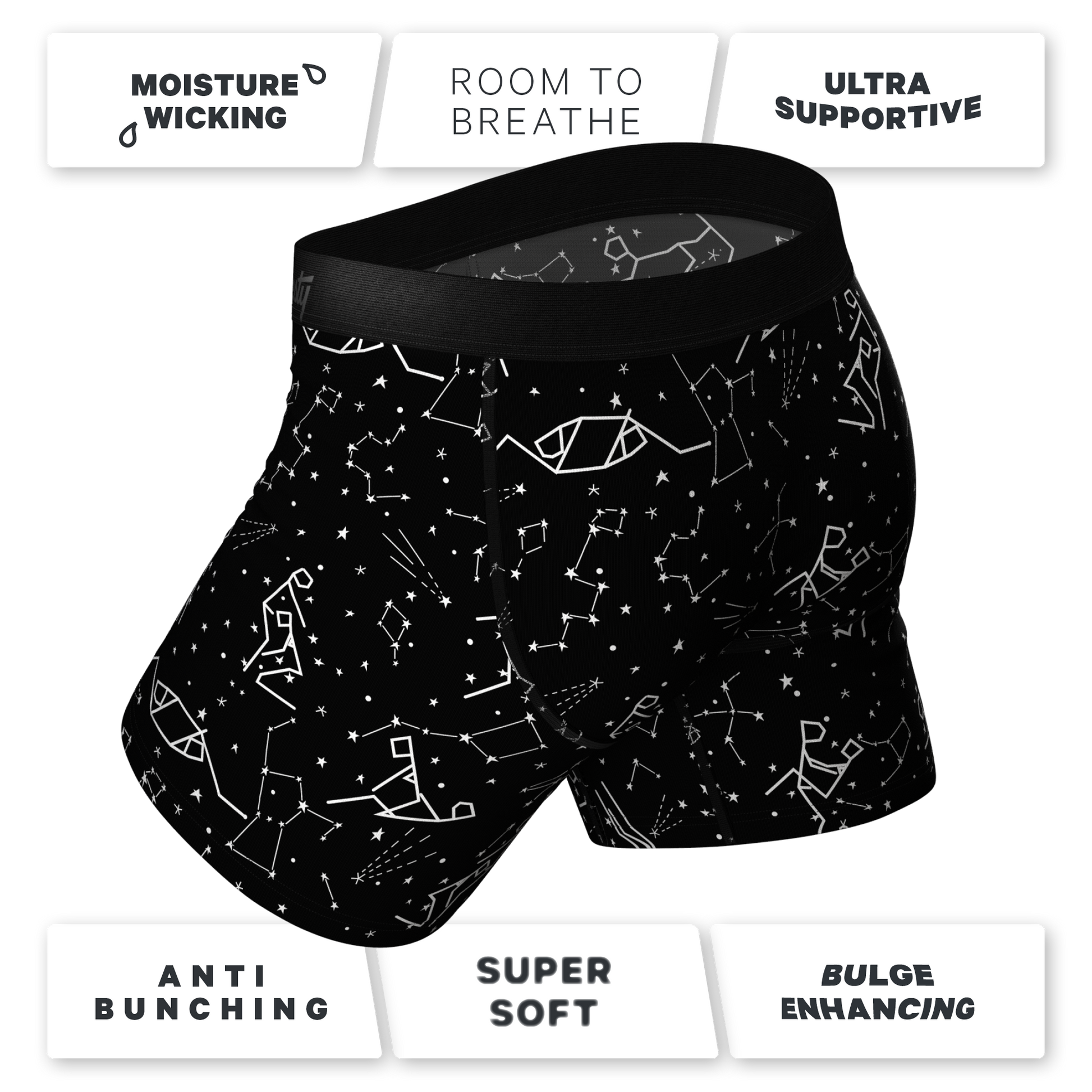 The Big Bang | Glow In The Dark Constellation Ball Hammock® Pouch Underwear
