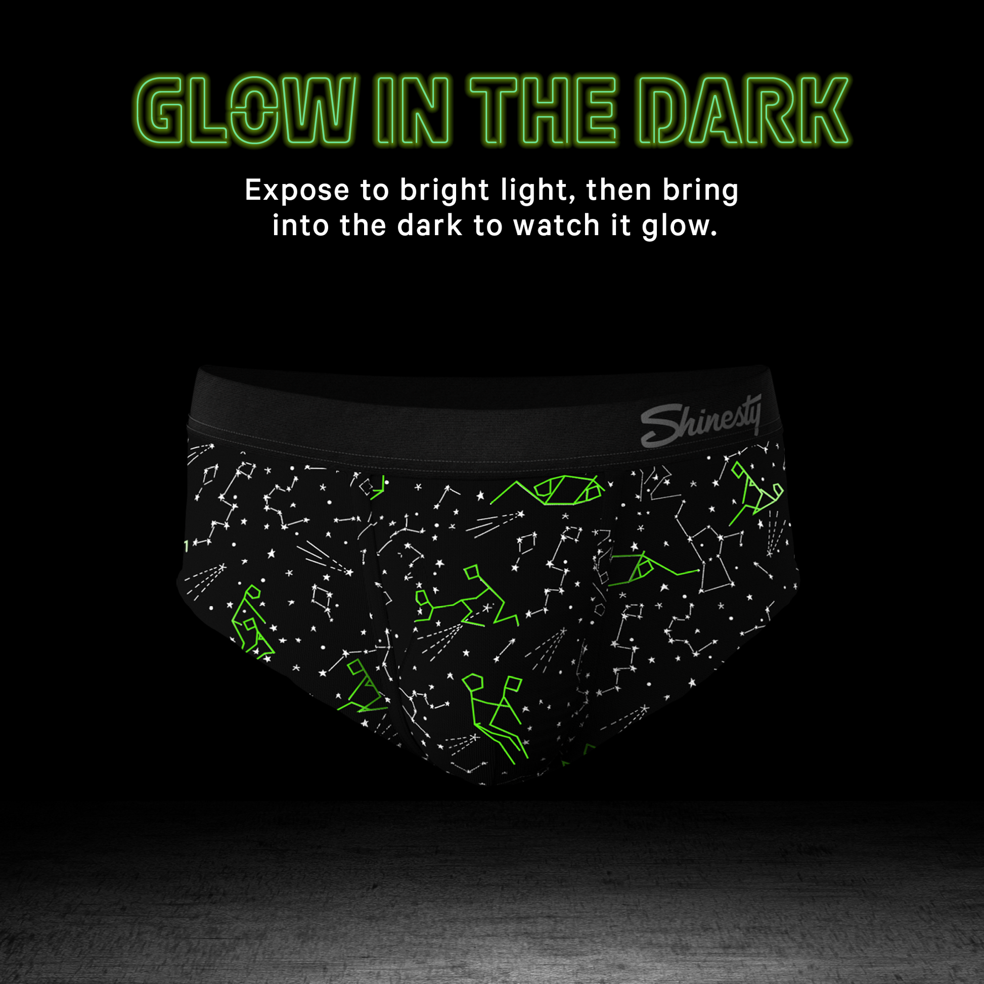  The Big Bang | Glow In The Dark Constellations Ball Hammock® Pouch Underwear Briefs