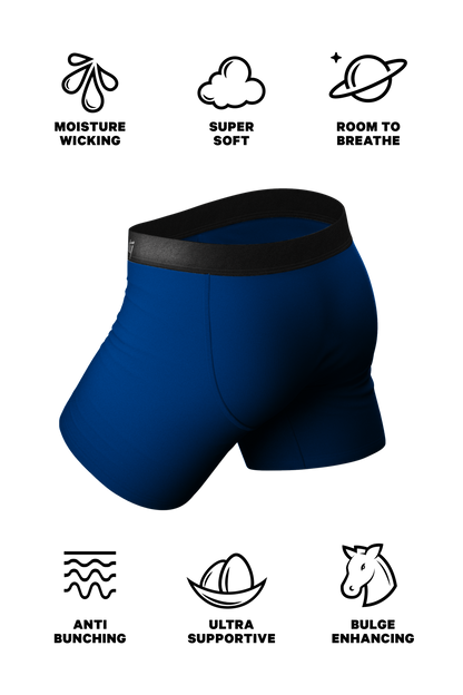  The Big Blue | Dark Blue Ball Hammock® Pouch Underwear With Fly